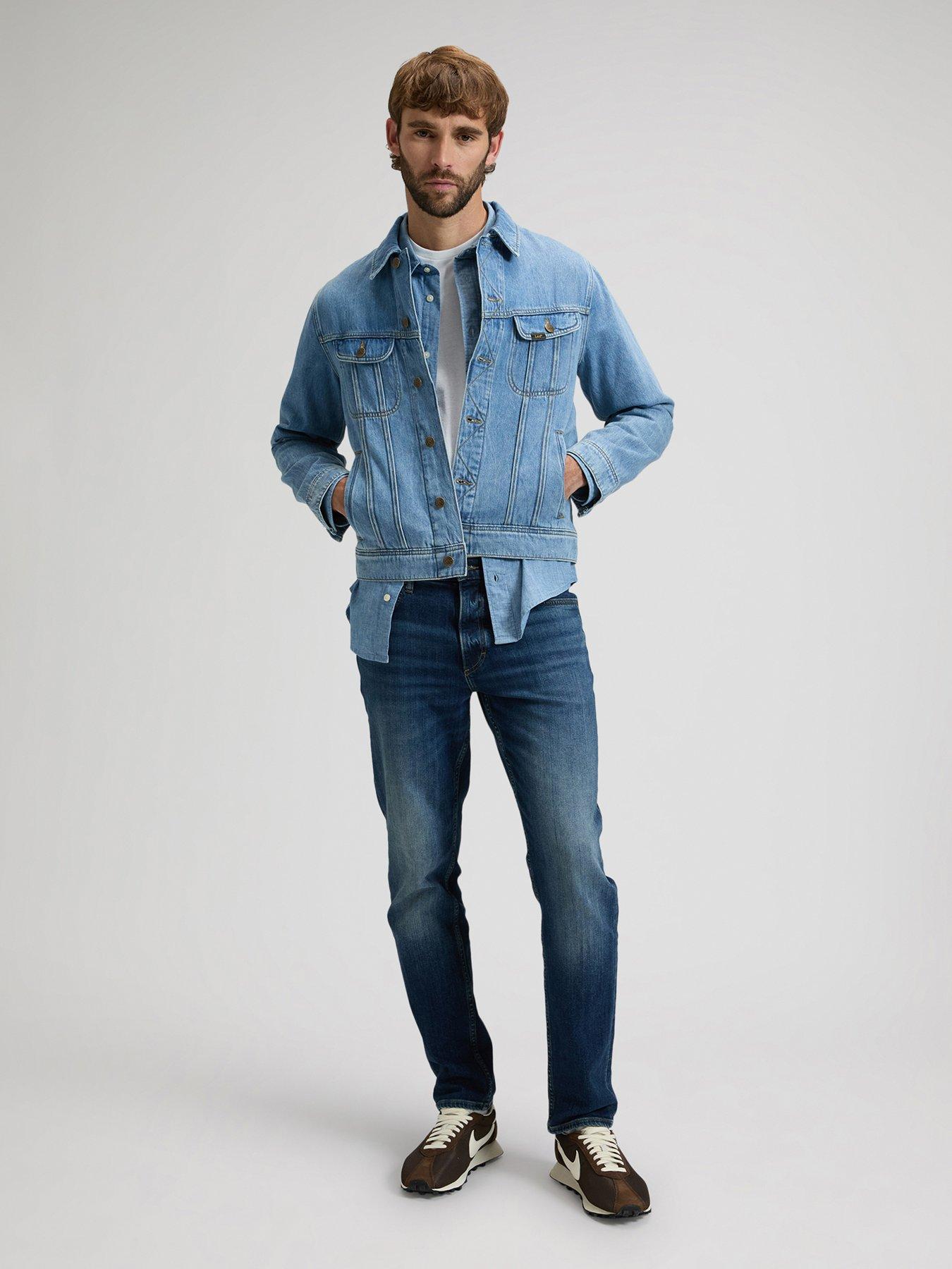 Image 3 of 5 of Lee David Rusty Tapered Jeans - Dark Blue