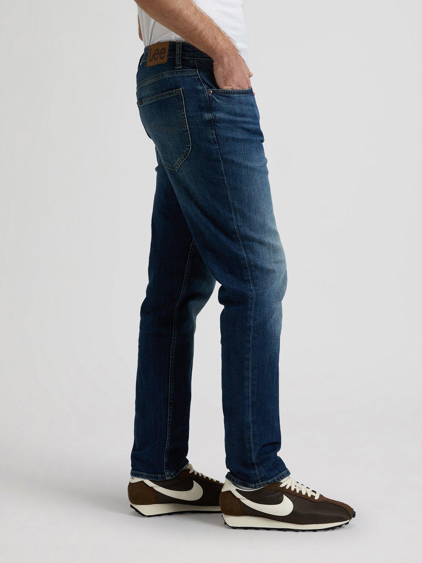 Image 4 of 5 of Lee David Rusty Tapered Jeans - Dark Blue