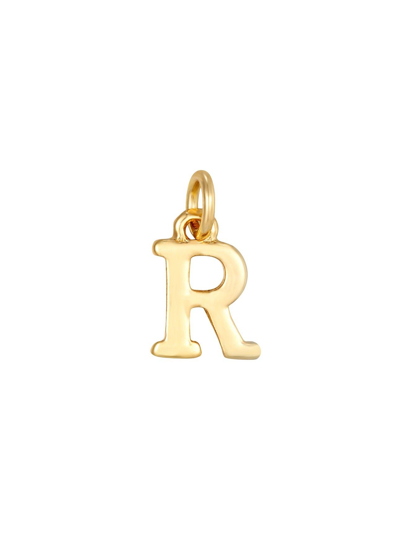 Image 2 of 7 of The Love Collection Womens Initial Pendant 18 Inch Chain Gift Box Necklace - Gold