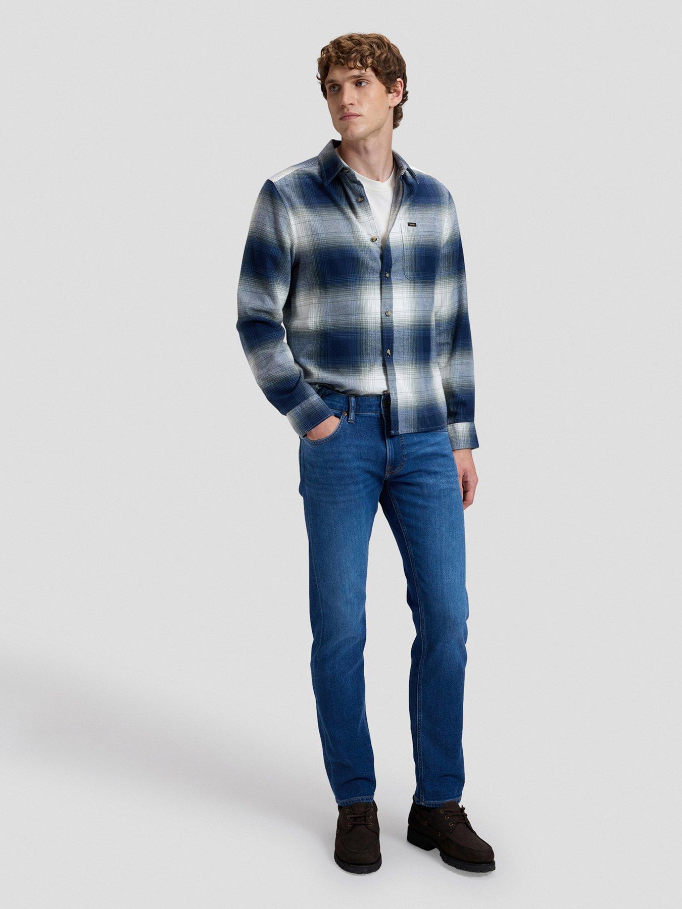Image 3 of 5 of Lee Daren Regular Straight Jeans - Dark Blue