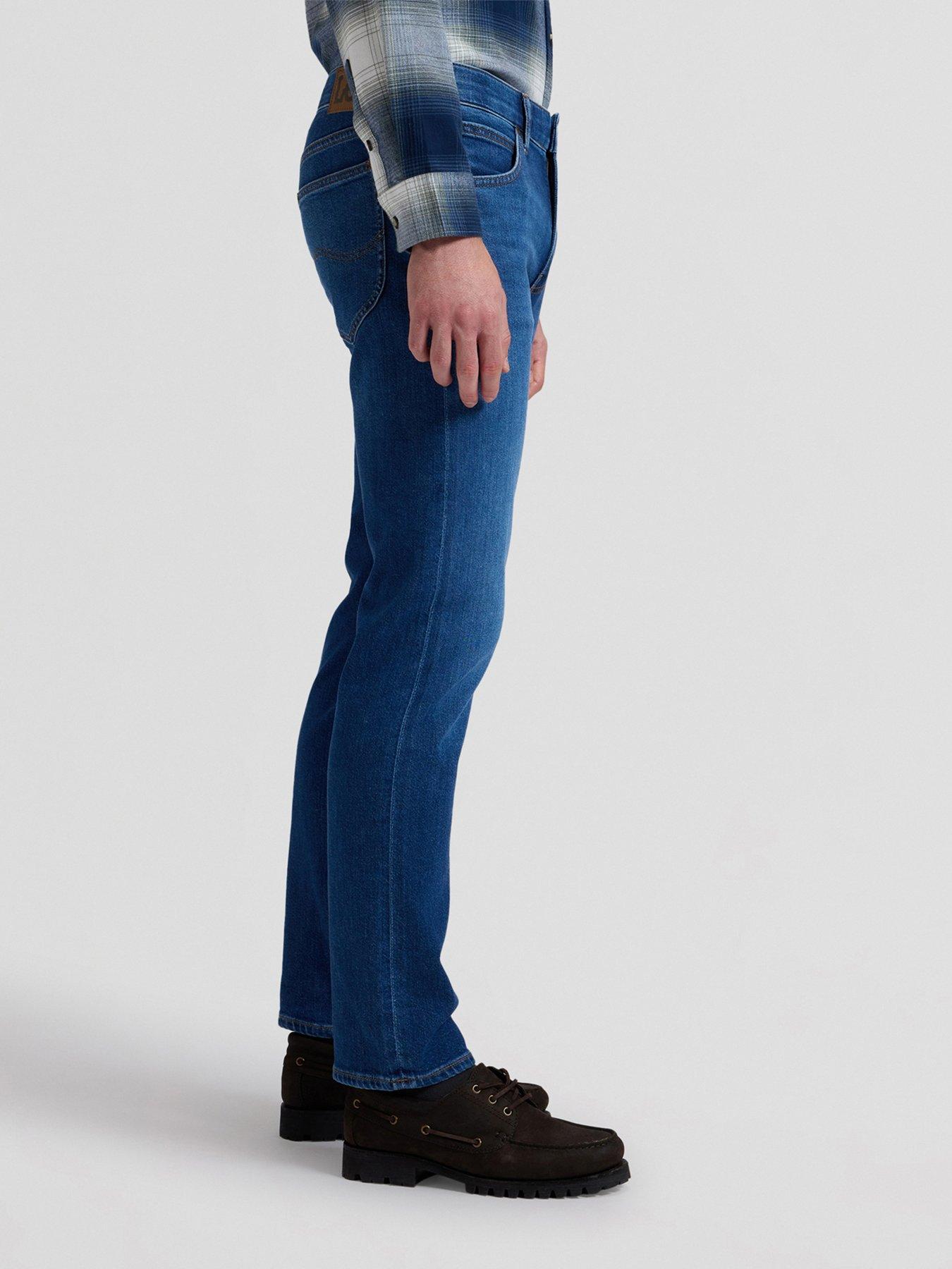 Image 4 of 5 of Lee Daren Regular Straight Jeans - Dark Blue
