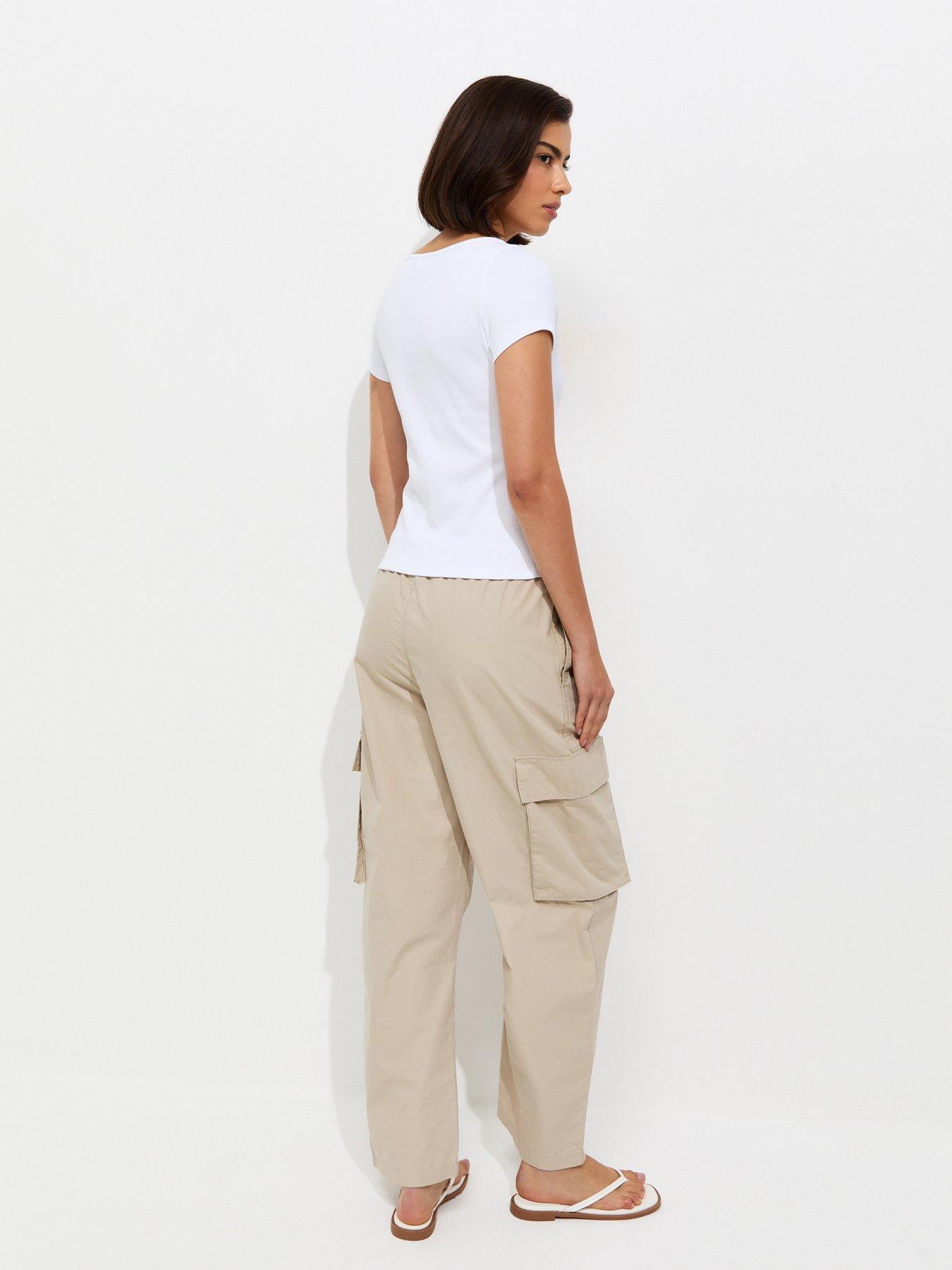Image 2 of 5 of New Look Button Through Baby Ribbed T-Shirt - White