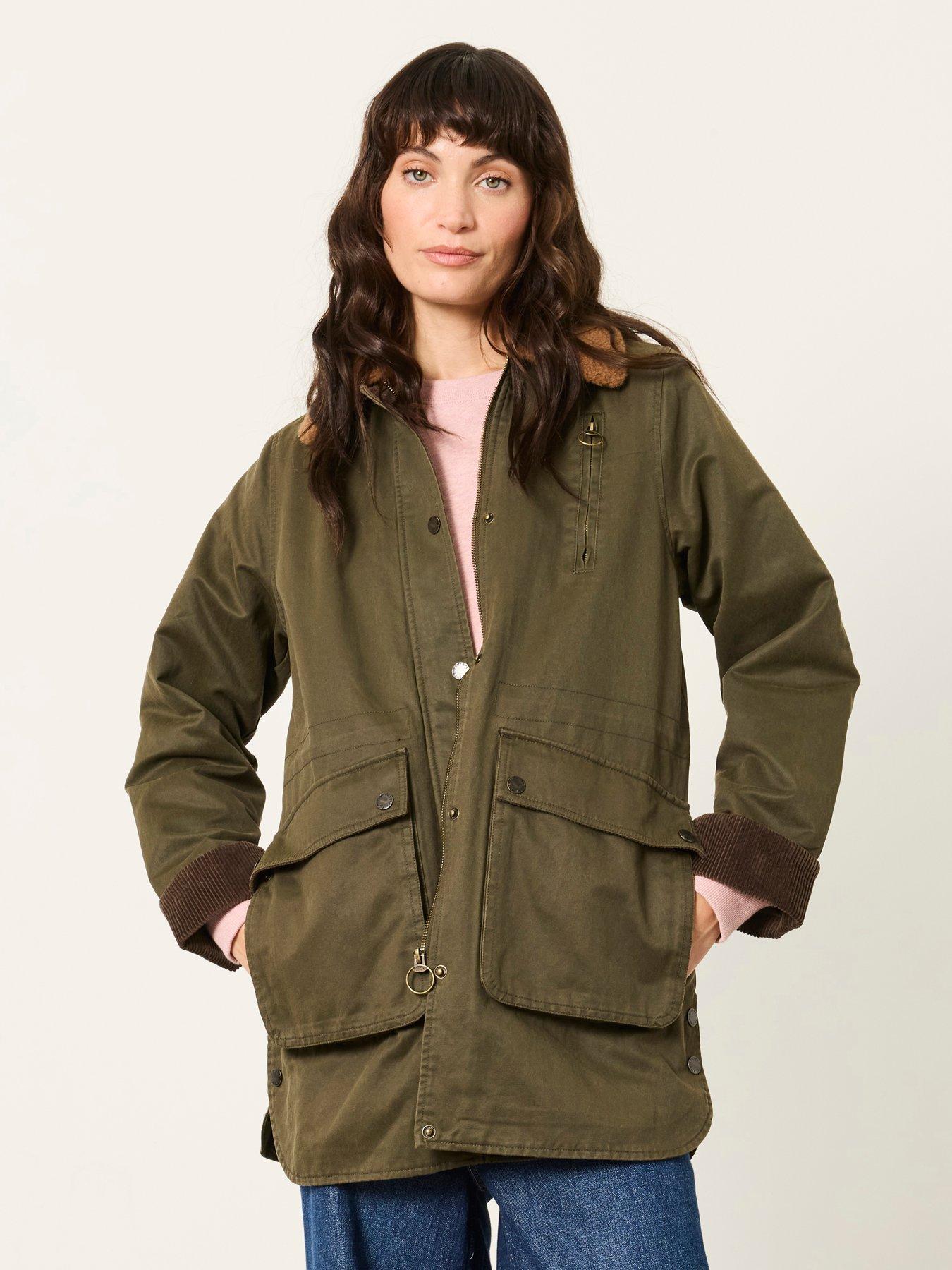 Image 1 of 7 of FatFace Women's Kent Barn Jacket - Olive Green