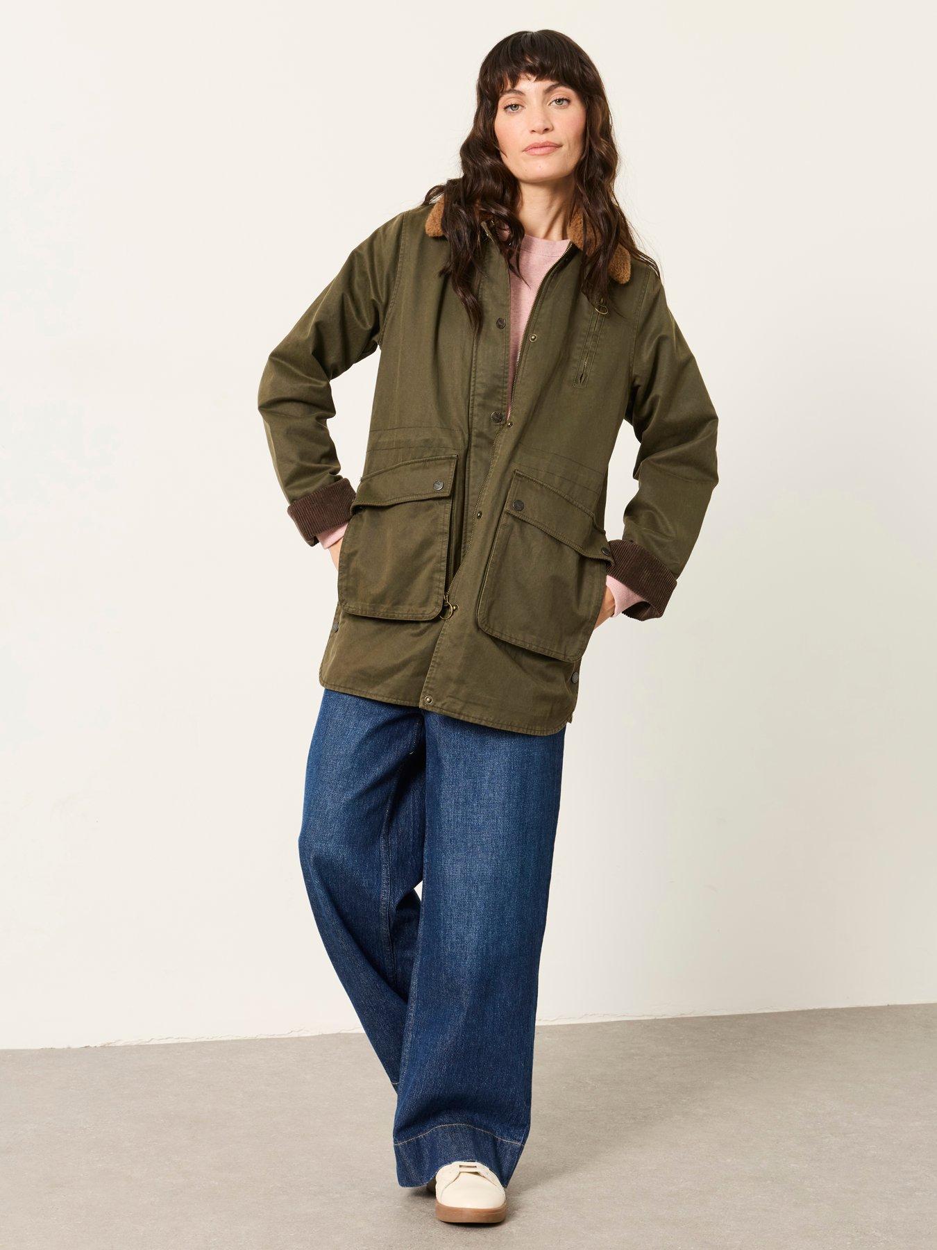 Image 3 of 7 of FatFace Women's Kent Barn Jacket - Olive Green