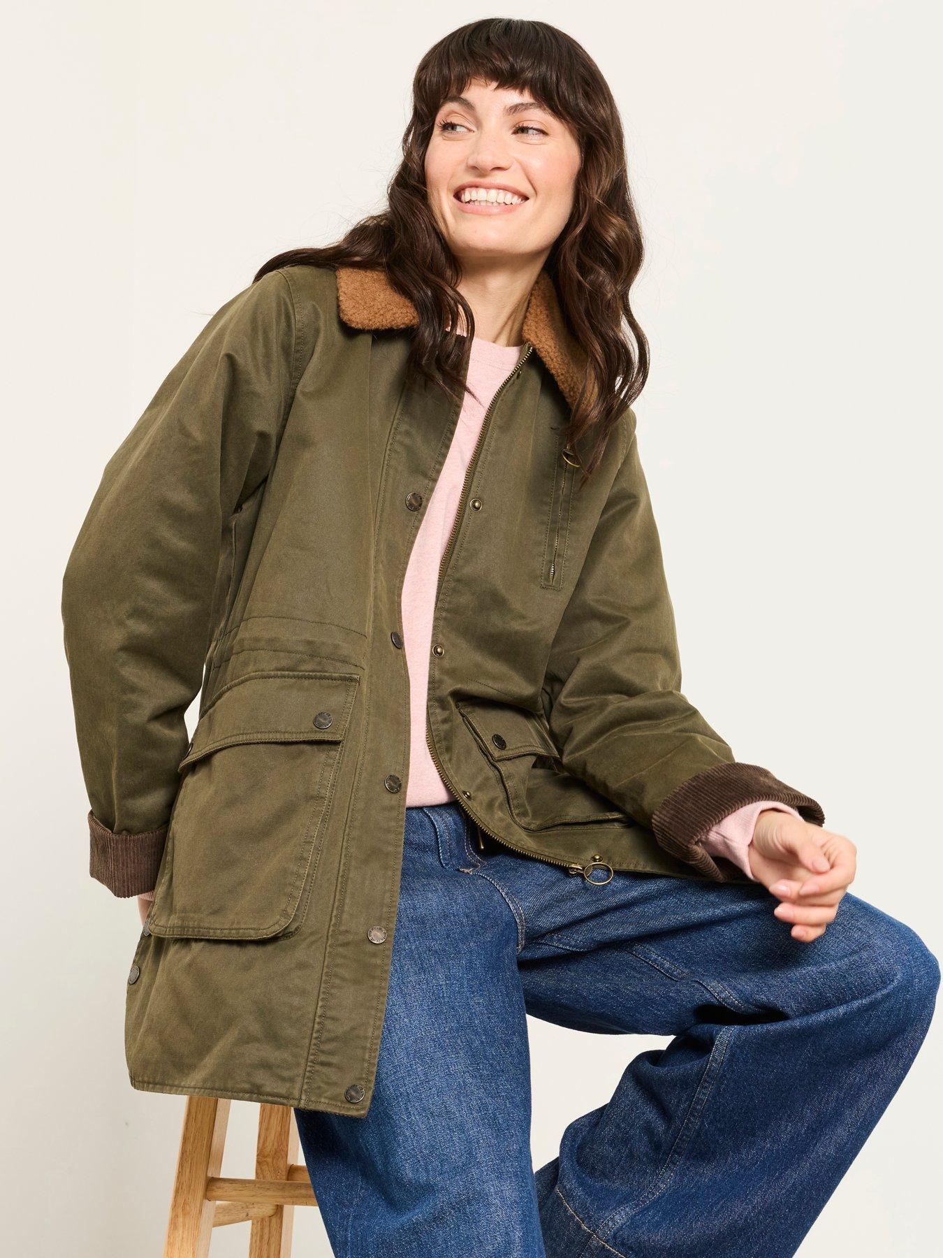Image 4 of 7 of FatFace Women's Kent Barn Jacket - Olive Green