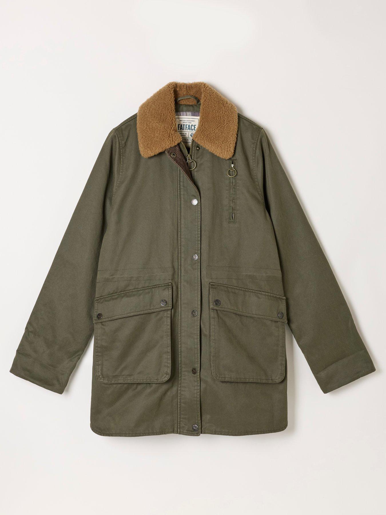 Image 7 of 7 of FatFace Women's Kent Barn Jacket - Olive Green