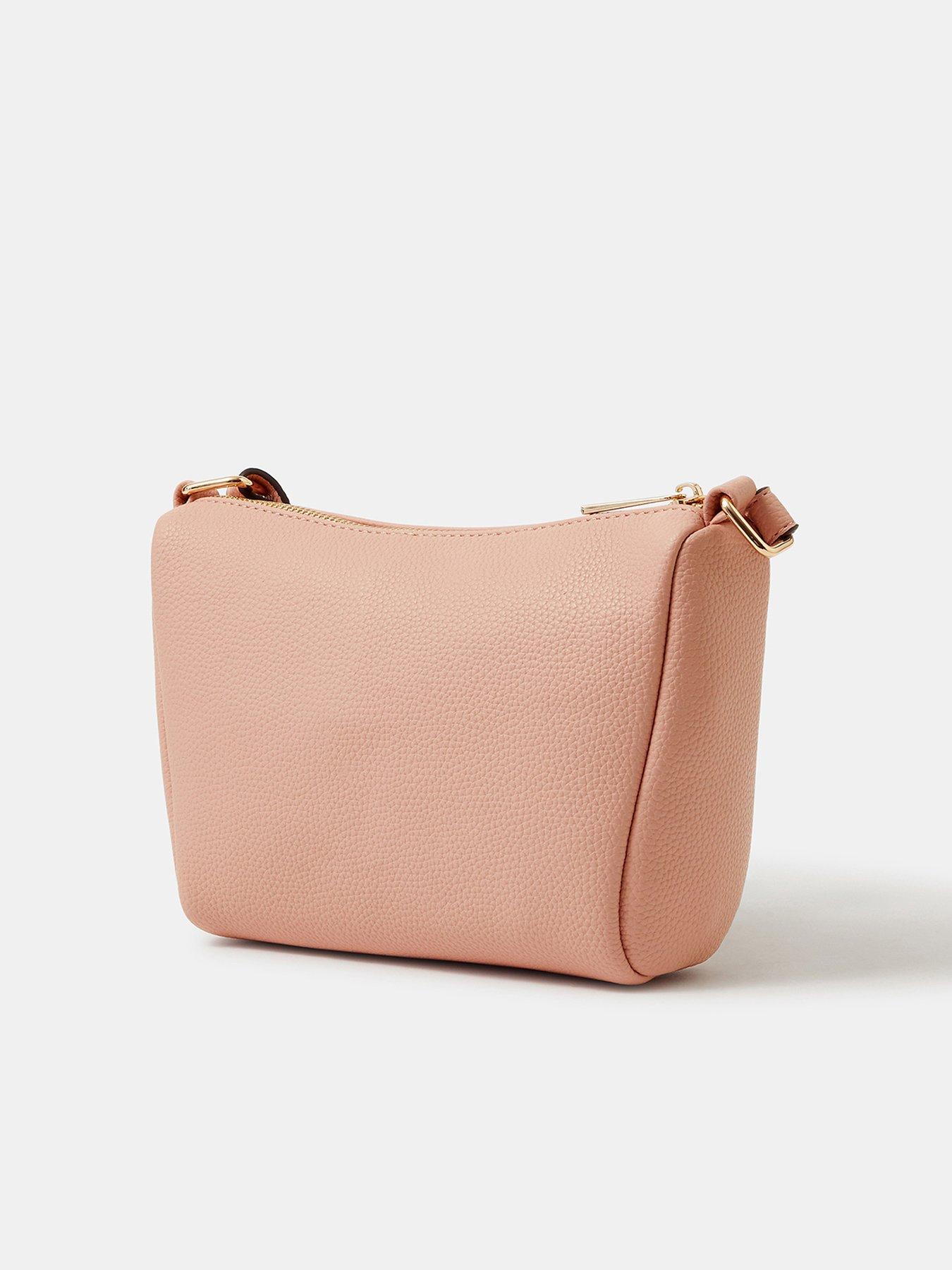 Image 3 of 5 of Accessorize Zip Front Crossbody Bag - Pink