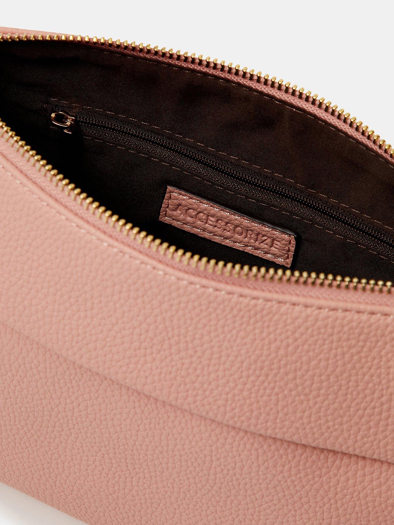 Image 4 of 5 of Accessorize Zip Front Crossbody Bag - Pink