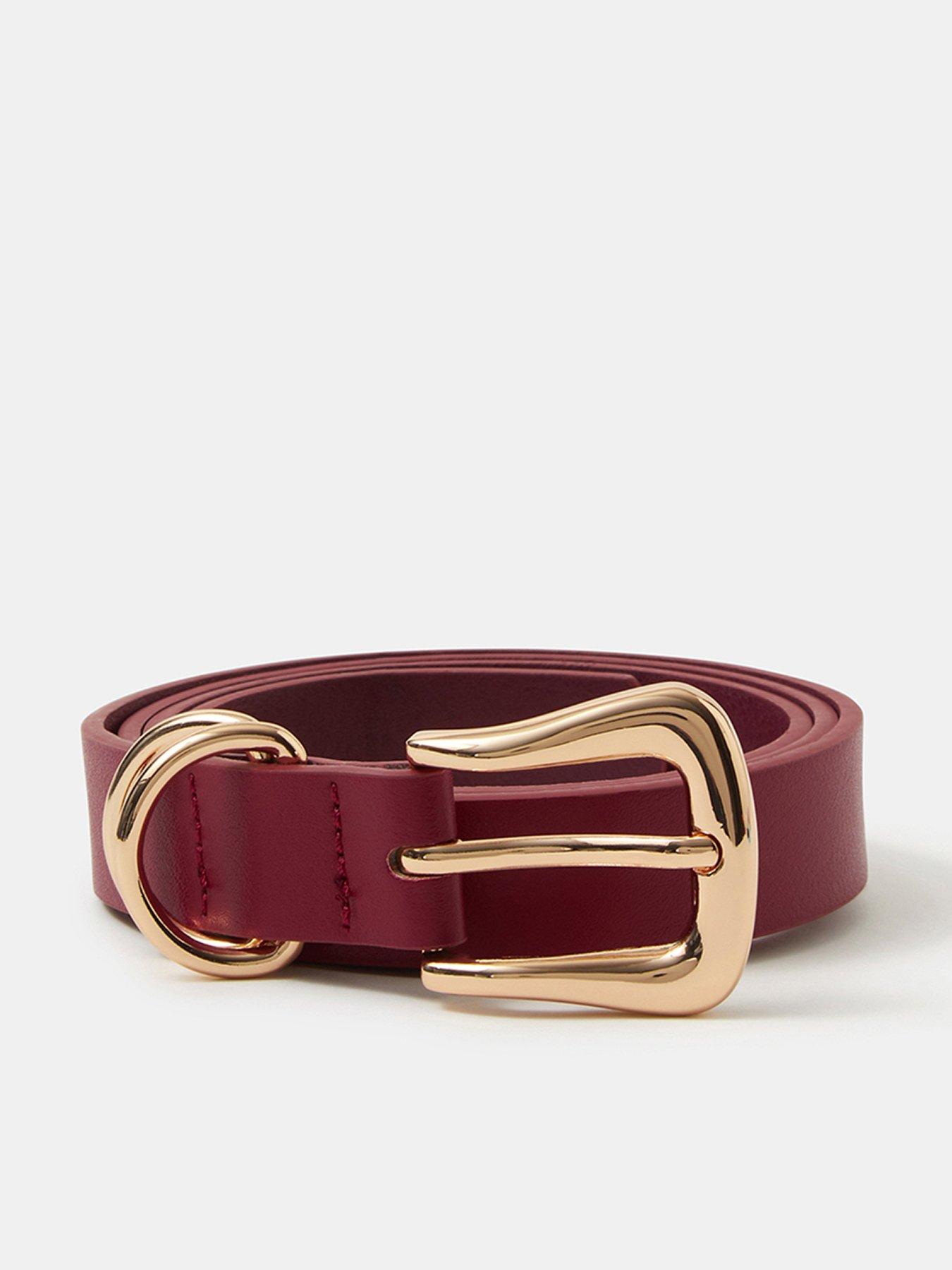 Accessorize Western Buckle Belt - Red