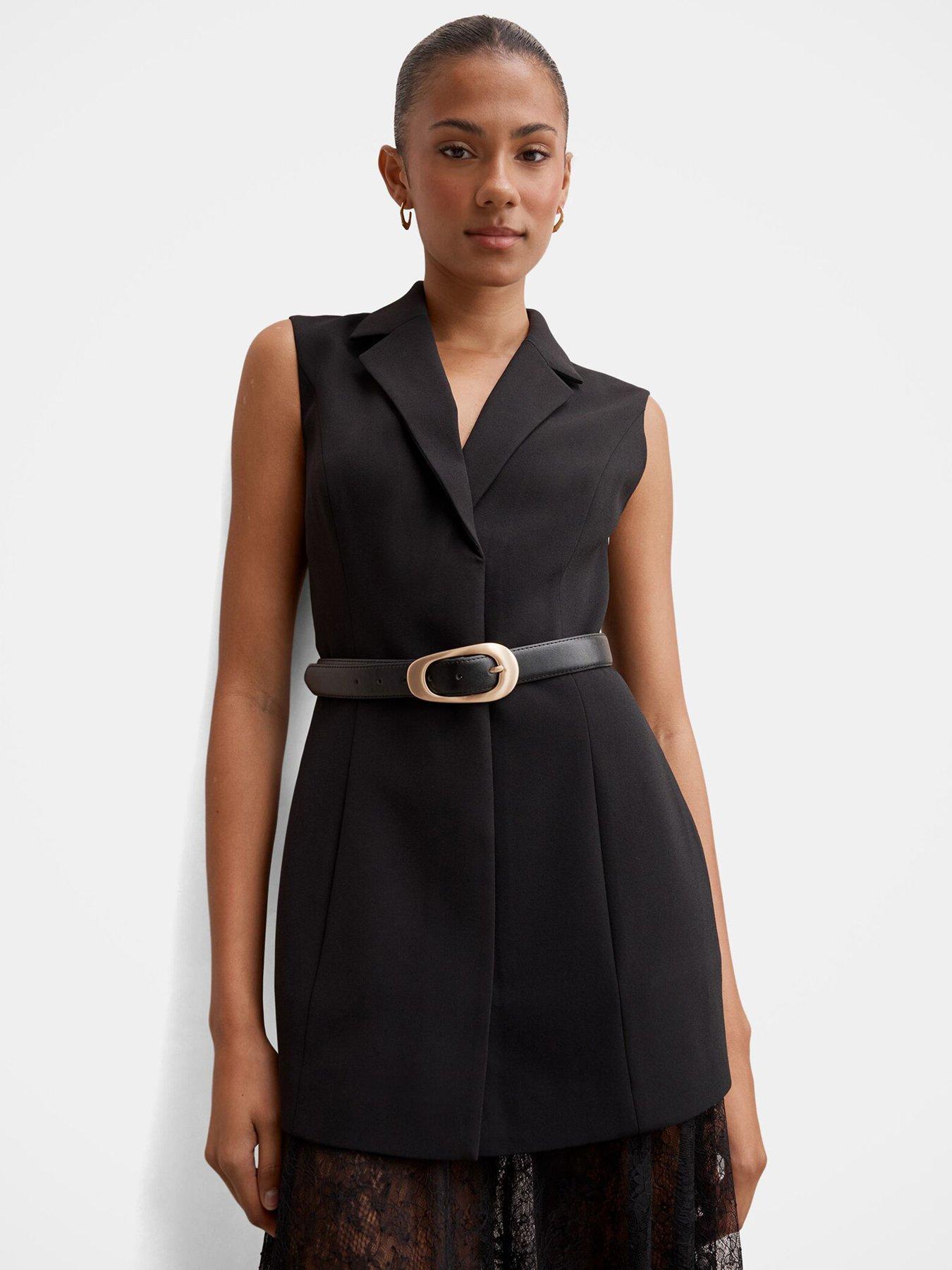 Image 3 of 5 of Forever New Shanae Lace Sleeveless Dress - Black
