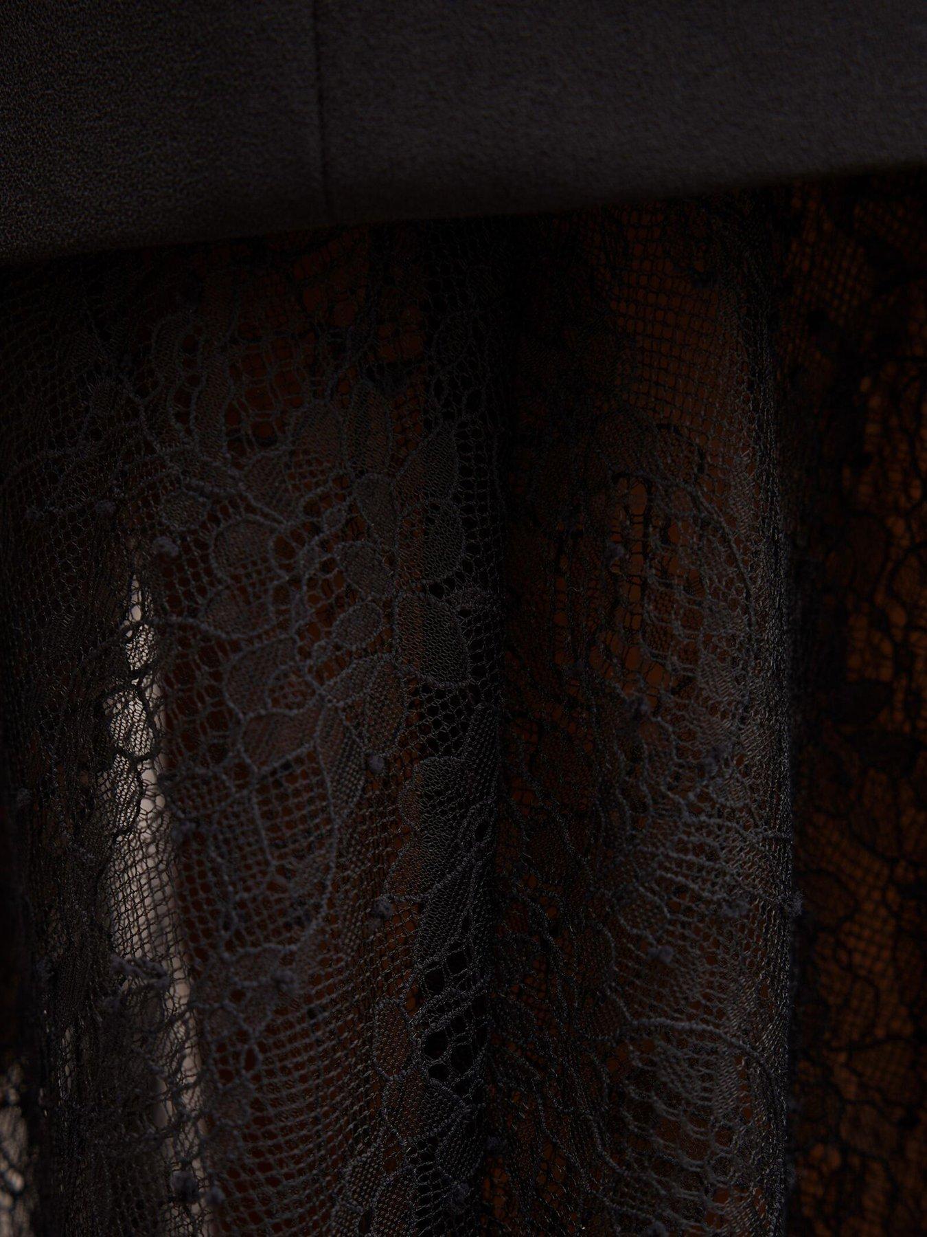 Image 5 of 5 of Forever New Shanae Lace Sleeveless Dress - Black