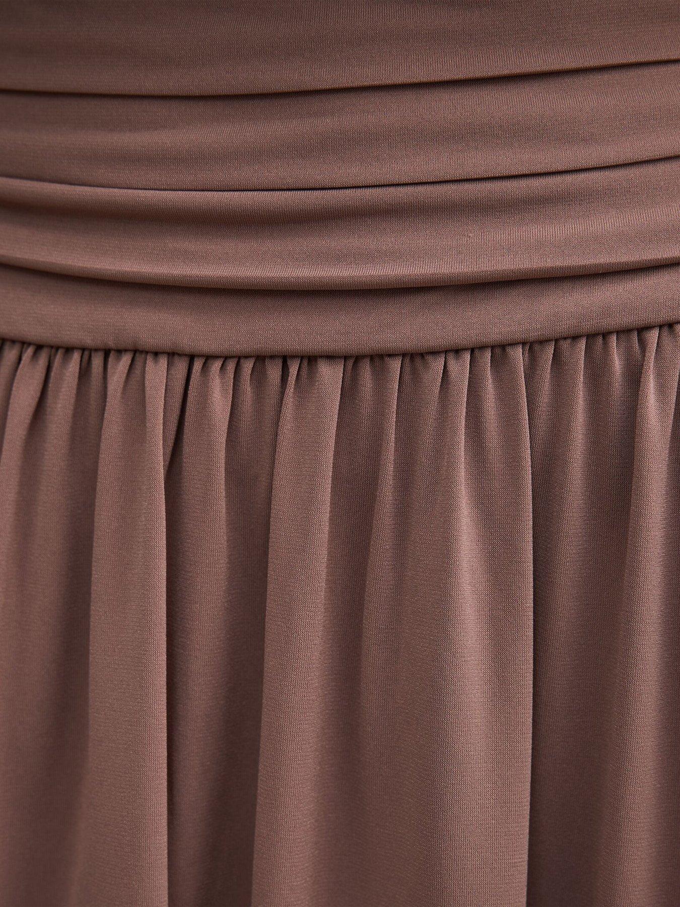 Image 5 of 5 of Forever New Florabelle Bubble Bodice Dress - Brown