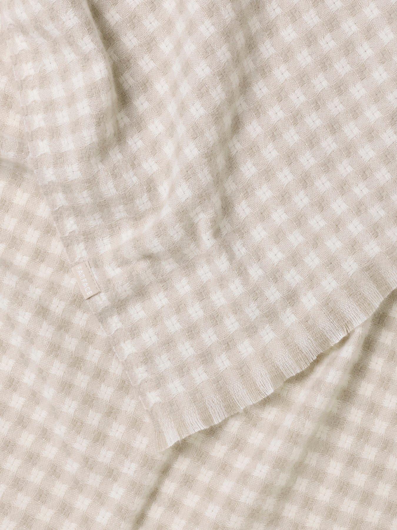 Image 2 of 3 of FatFace Gingham Scarf - Ivory
