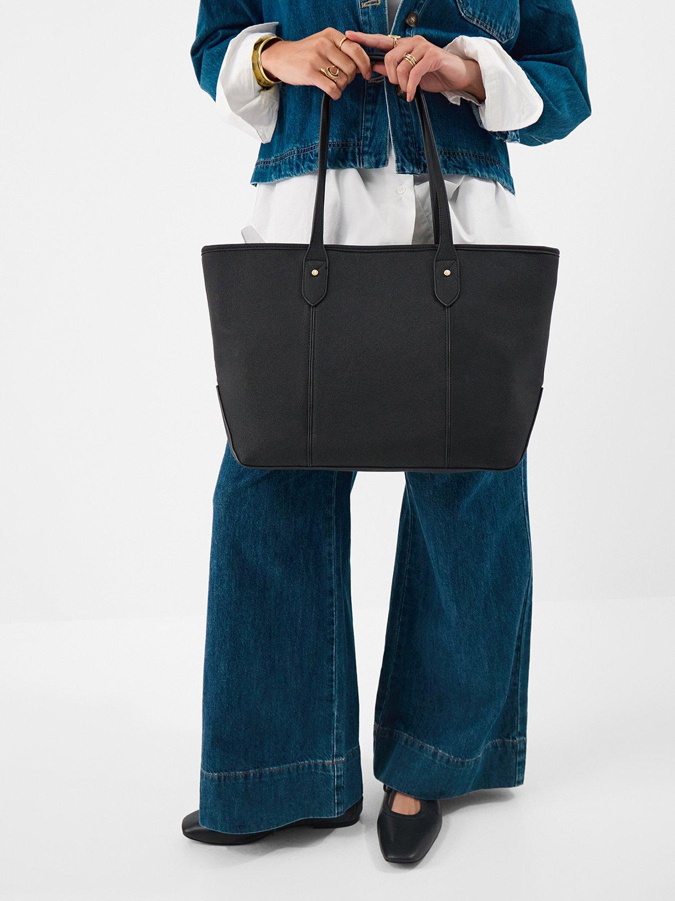 Image 2 of 6 of Accessorize Plain Tote Bag - Black