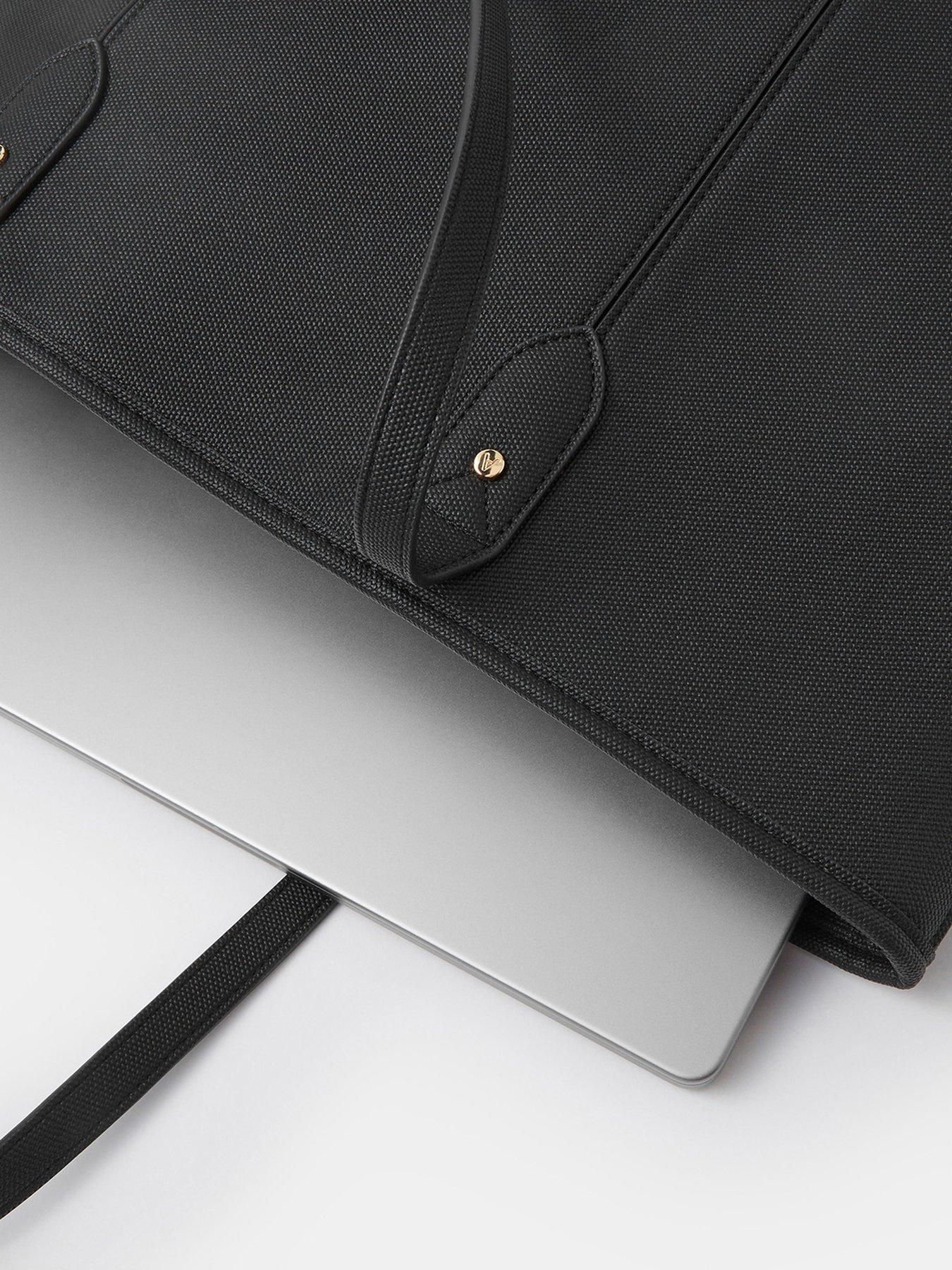 Image 6 of 6 of Accessorize Plain Tote Bag - Black