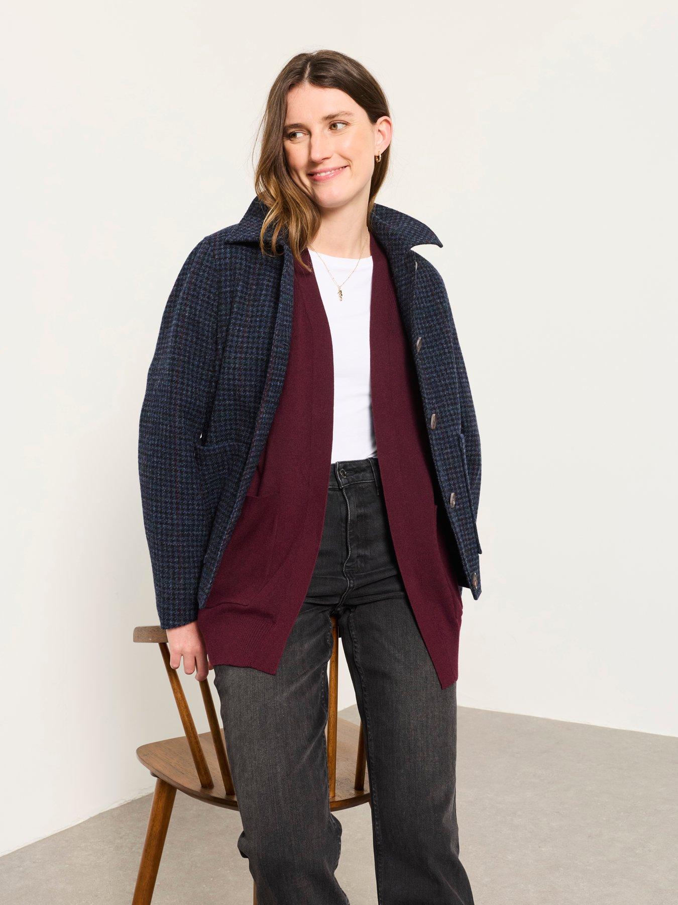 Image 3 of 5 of FatFace Women's Selene Longline Open Front Cardigan - Red