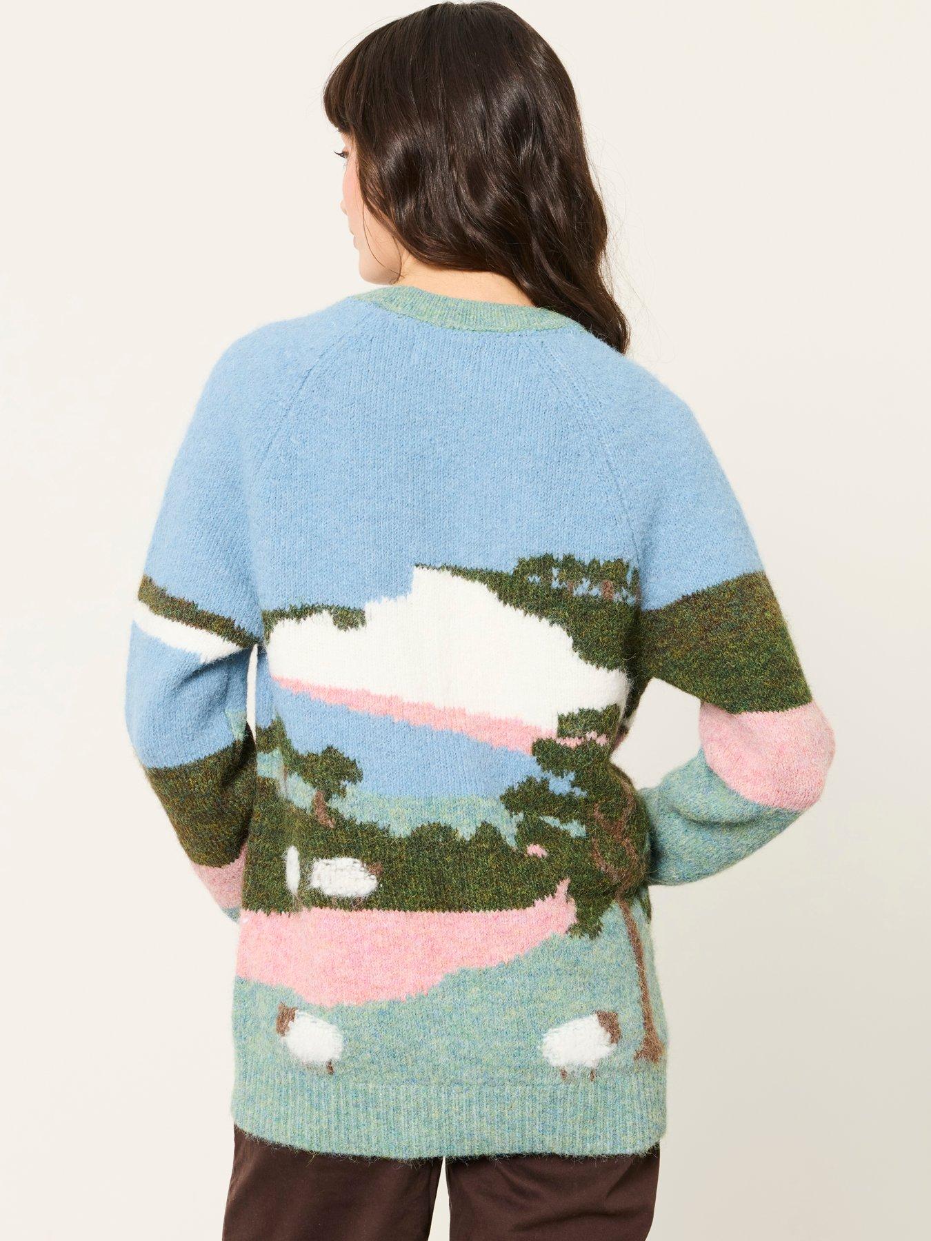 Image 2 of 5 of FatFace Landscape Cardigan