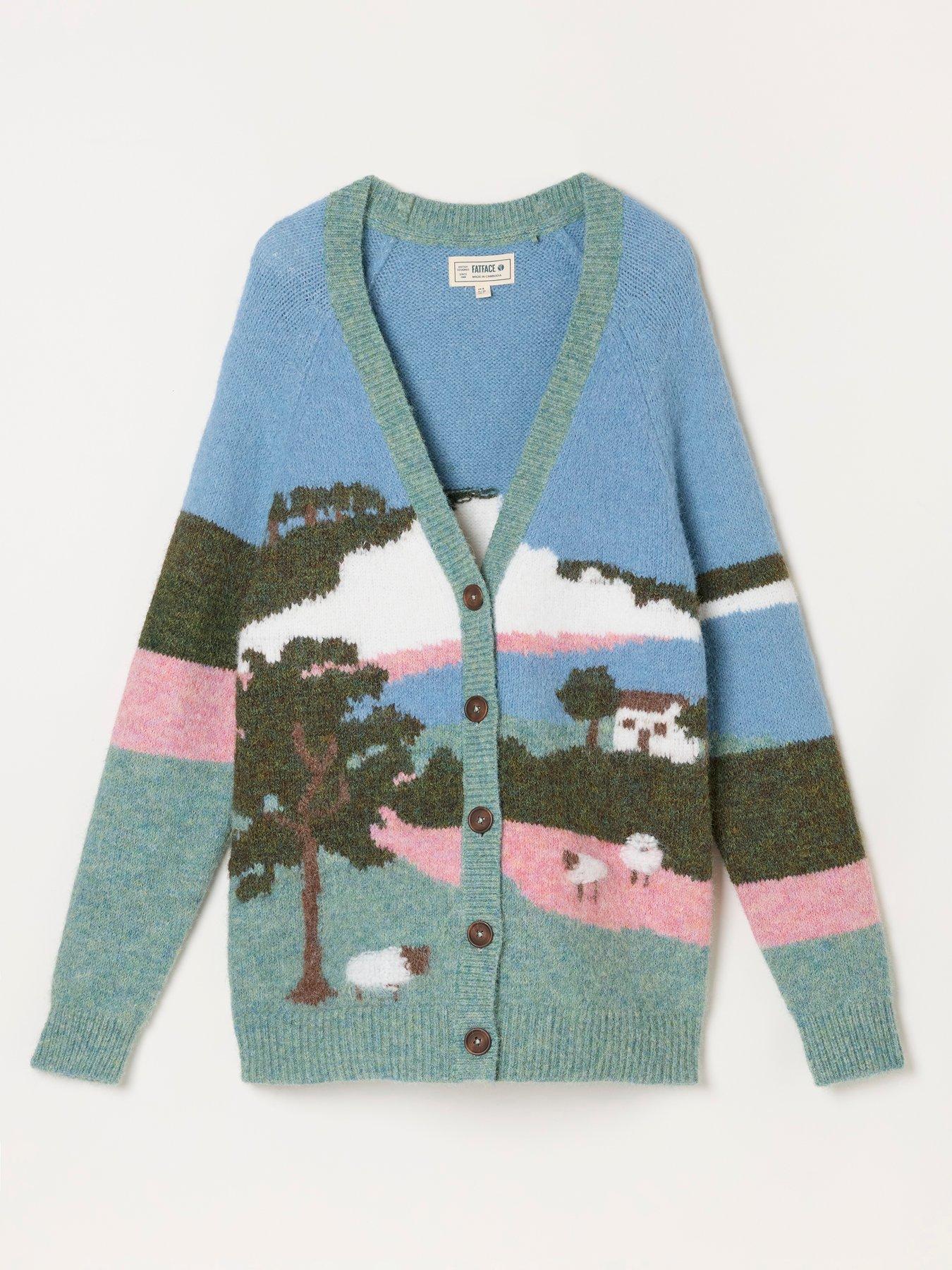 Image 5 of 5 of FatFace Landscape Cardigan