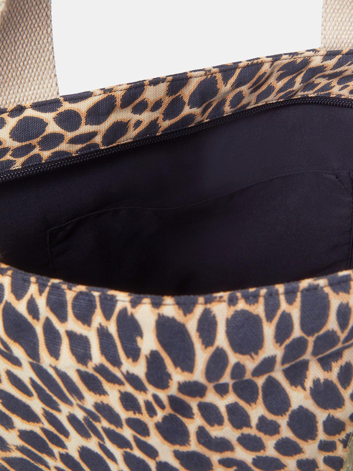 Image 5 of 5 of Accessorize Leopard Print Beach Tote Bag - Multi
