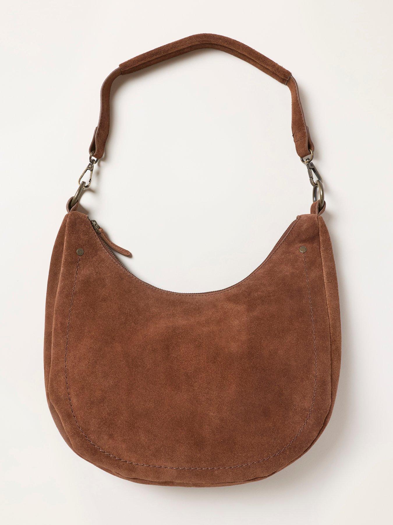 Image 2 of 3 of FatFace Harper Suede Shoulder Bag - Brown