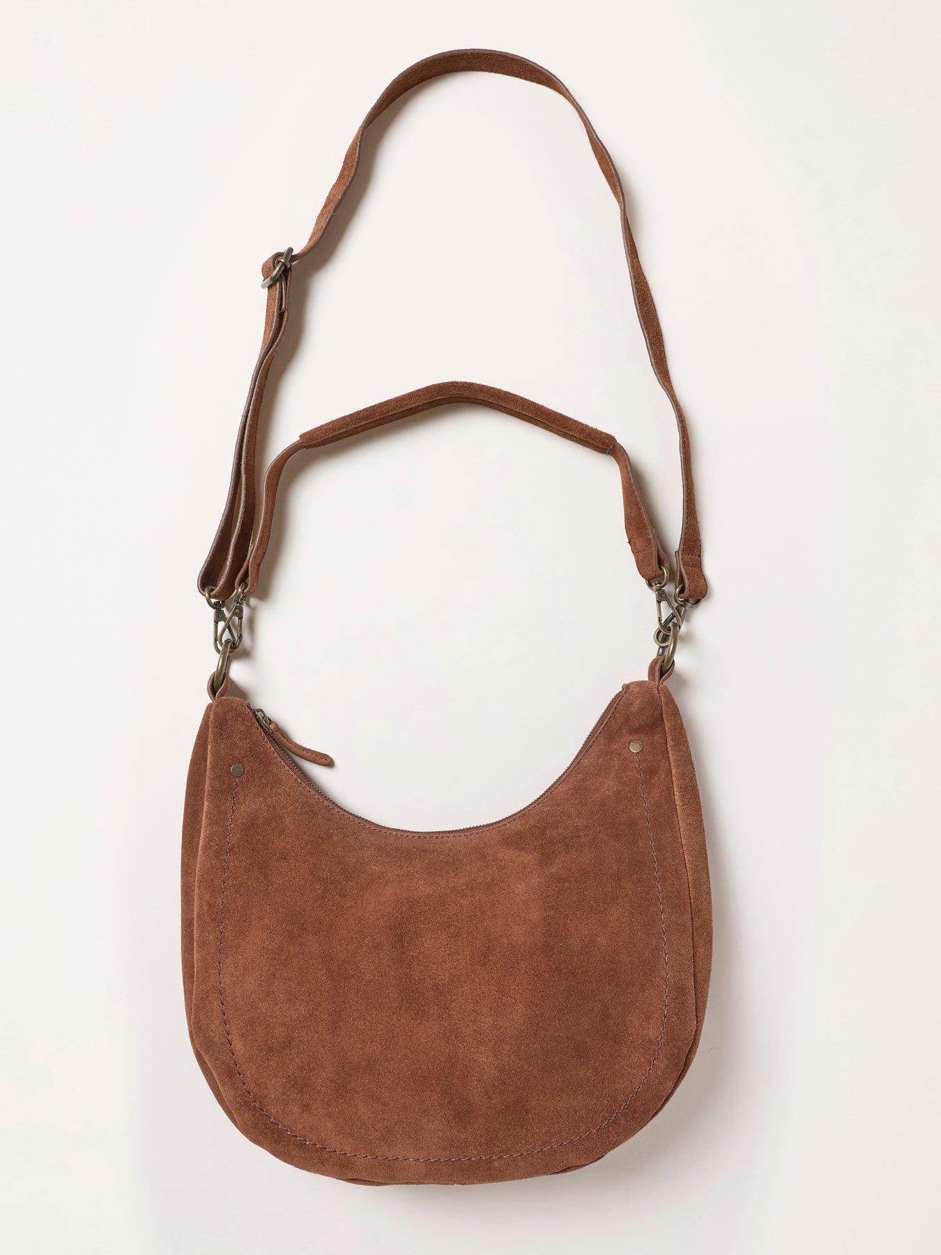 Image 3 of 3 of FatFace Harper Suede Shoulder Bag - Brown
