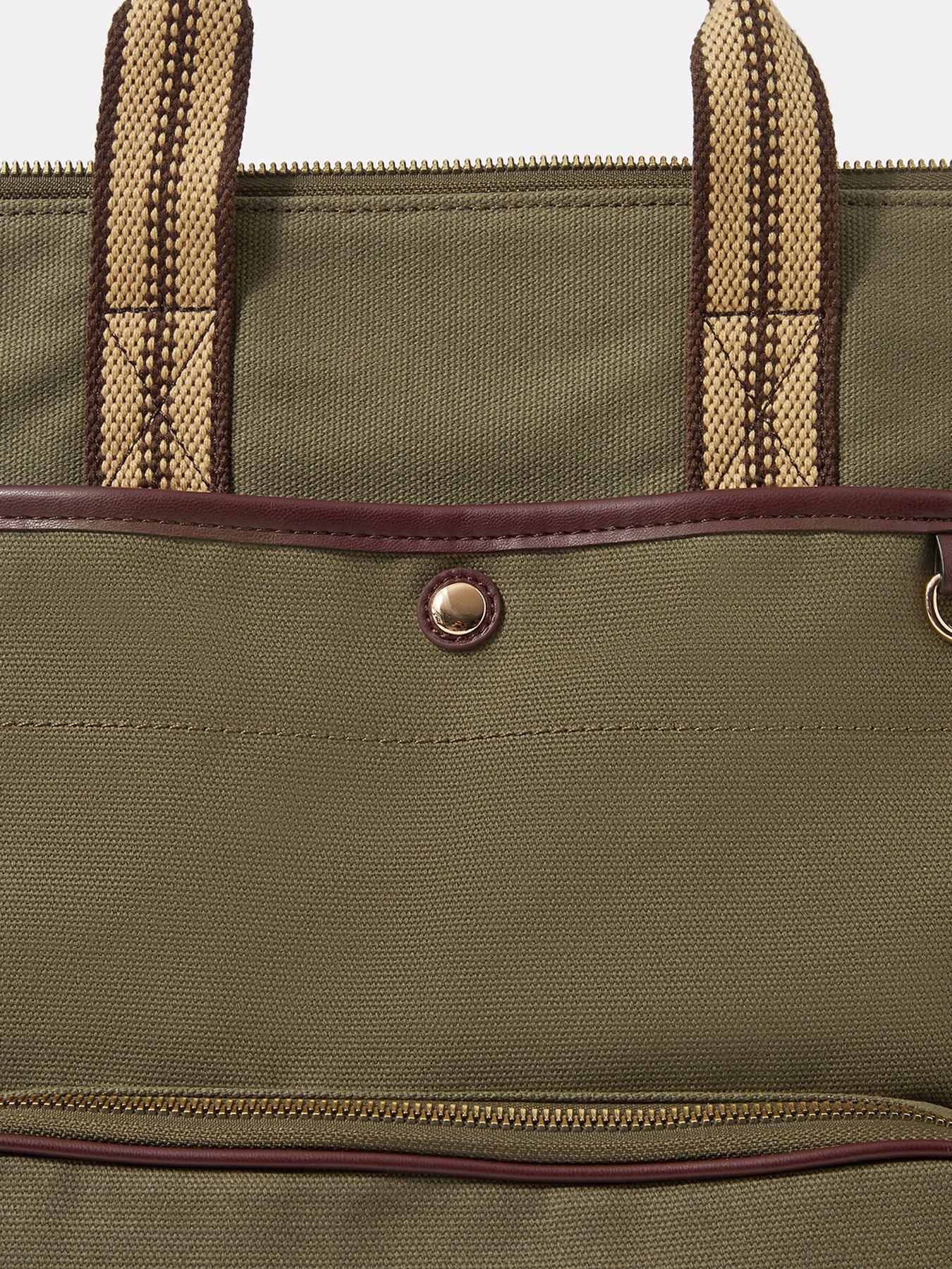 Image 5 of 5 of Accessorize Canvas Backpack - Green