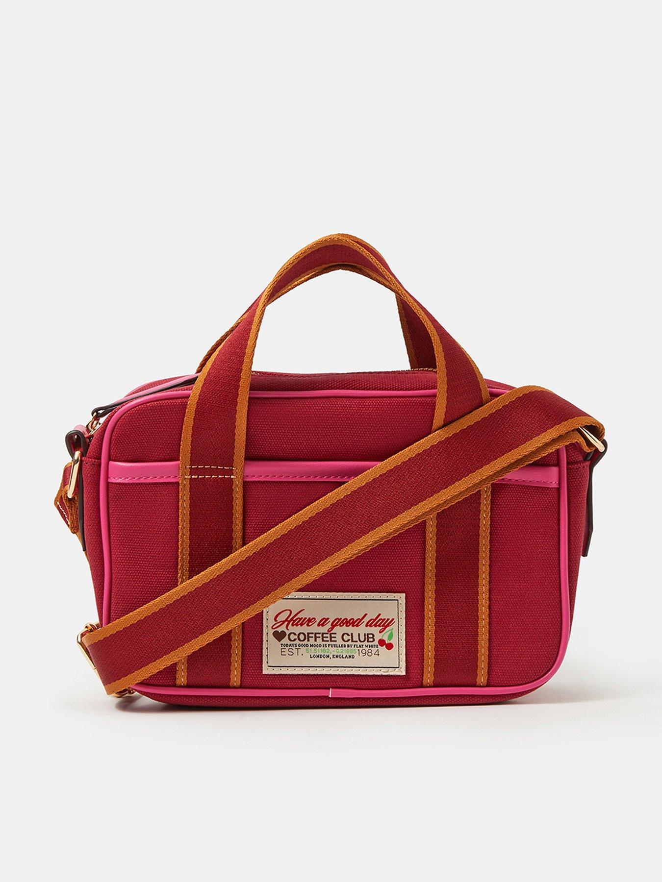 Accessorize Canvas Top Handle Crossbody Bag