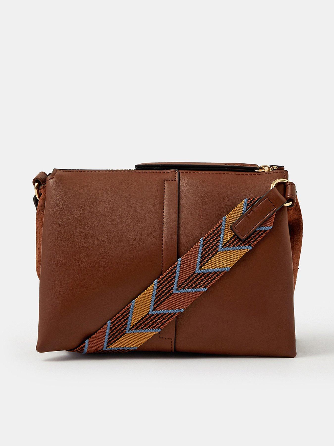 Accessorize Small Cross Body Bag - Brown