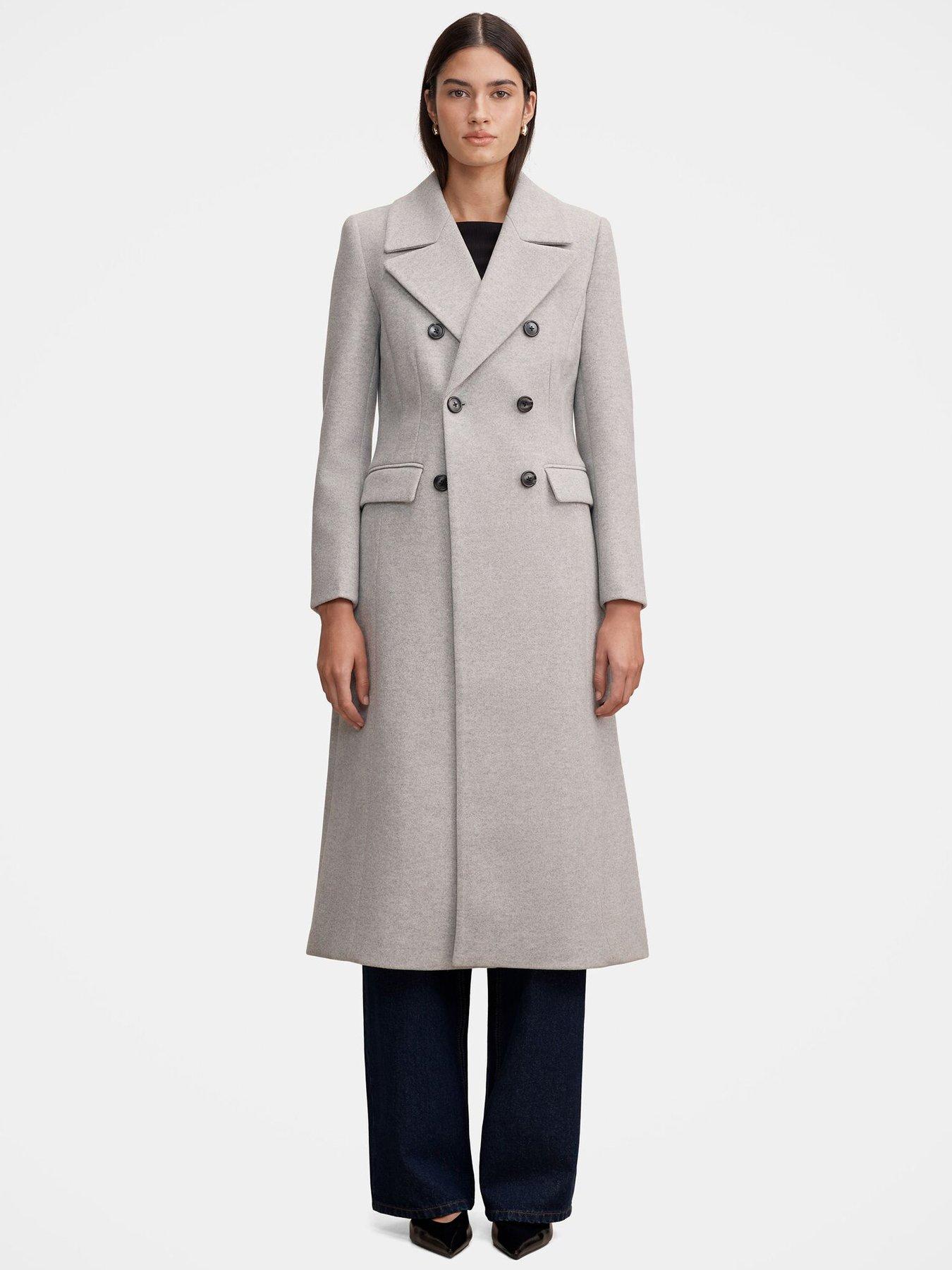 Forever New Hannah Maxi Coat - Grey
