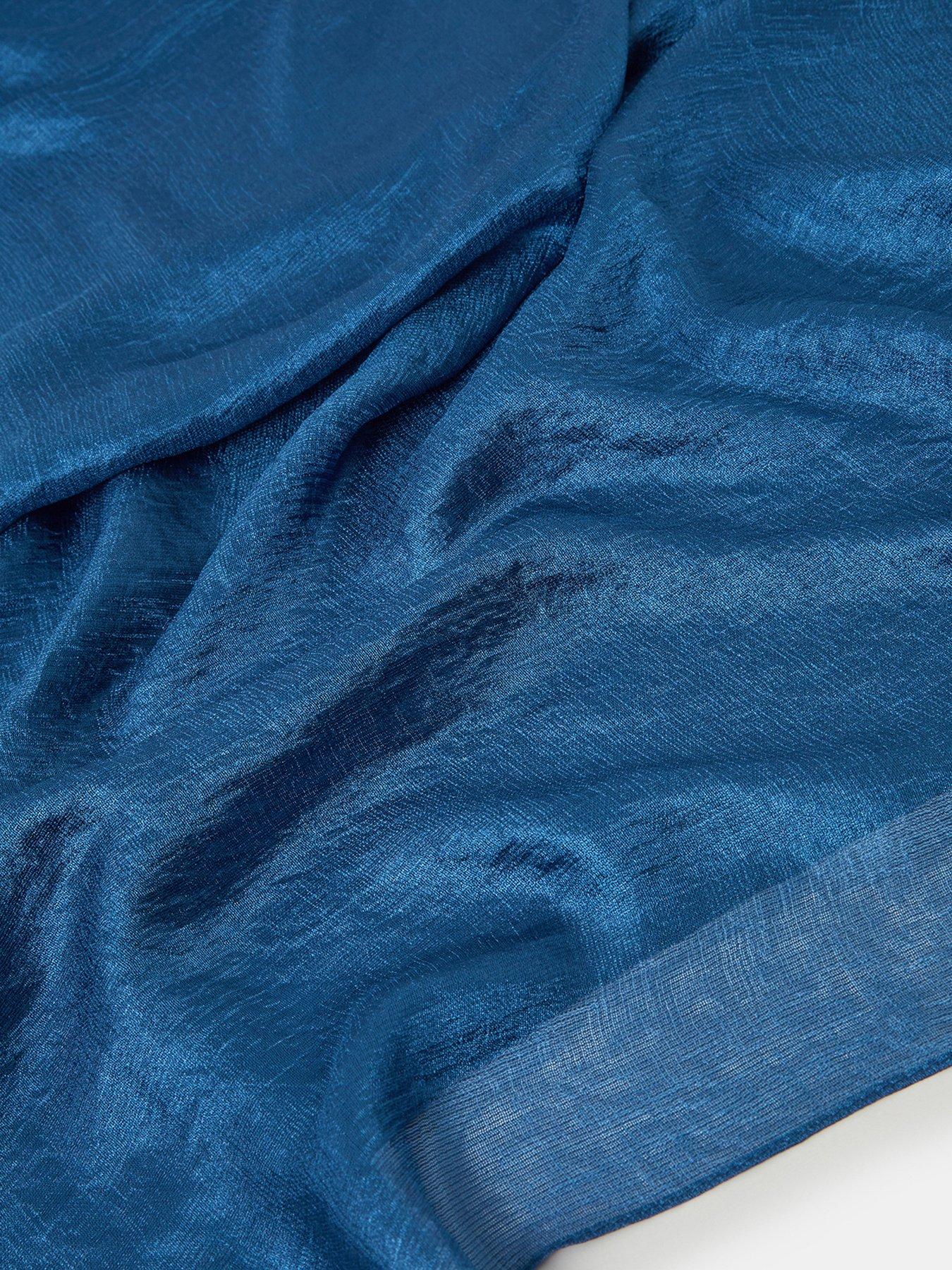 Image 2 of 2 of Accessorize Sammy Shimmer Scarf - Blue