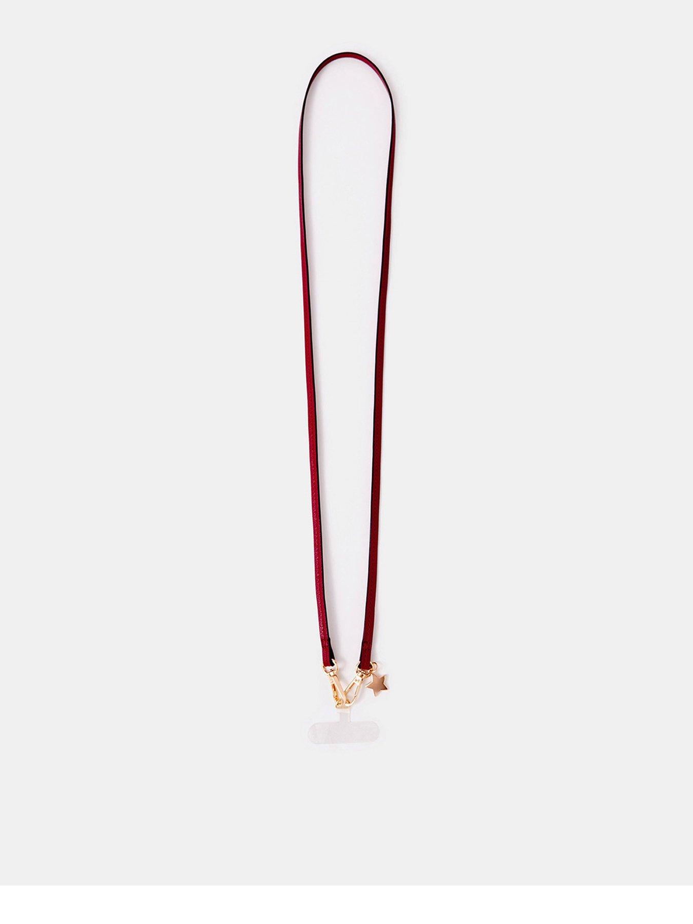 Accessorize Star Charm Phone Strap - Red