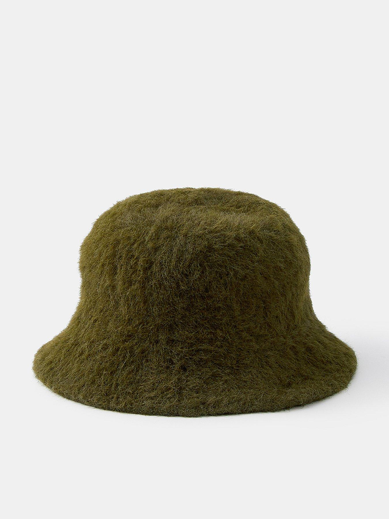 Accessorize Fluffy Bucket Hat - Green