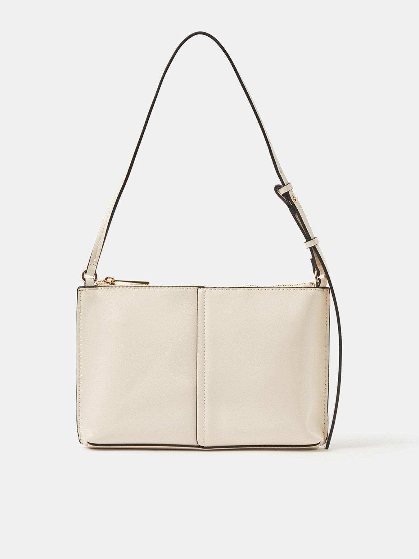 Image 1 of 5 of Accessorize Slim Zip Shoulder Bag