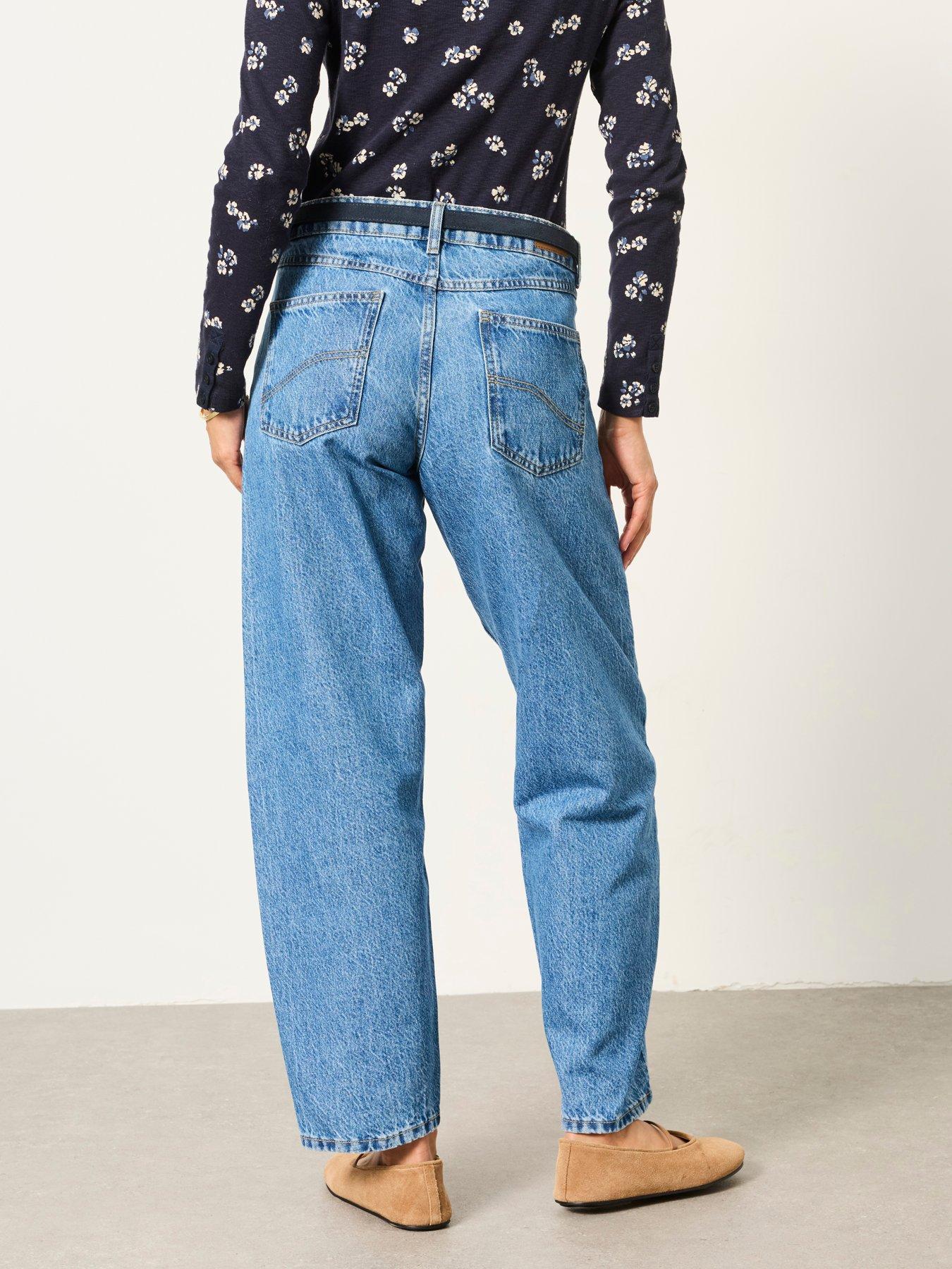 Image 2 of 6 of FatFace Women's Camber Chambray Barrel Jeans - Blue
