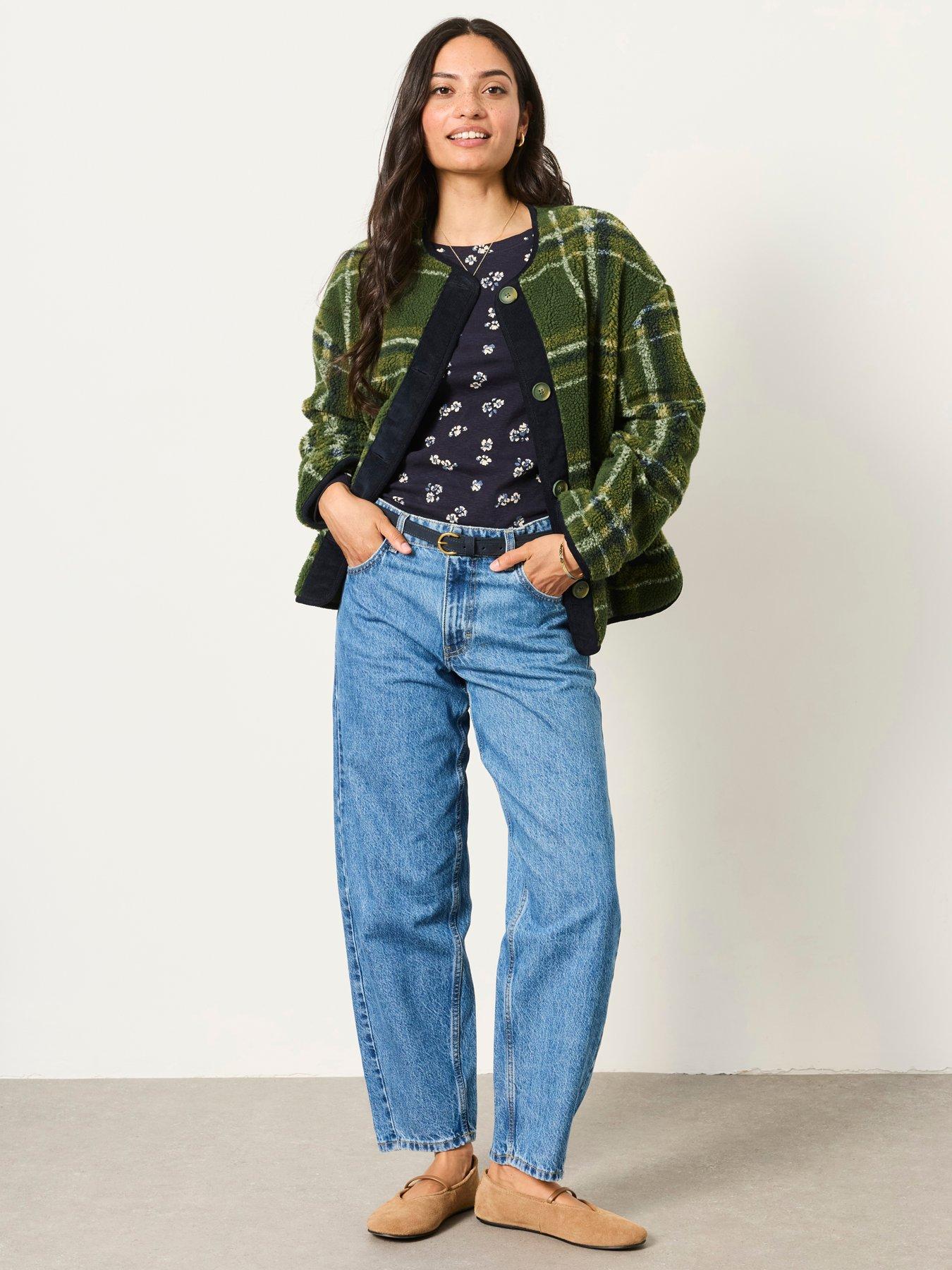 Image 3 of 6 of FatFace Women's Camber Chambray Barrel Jeans - Blue