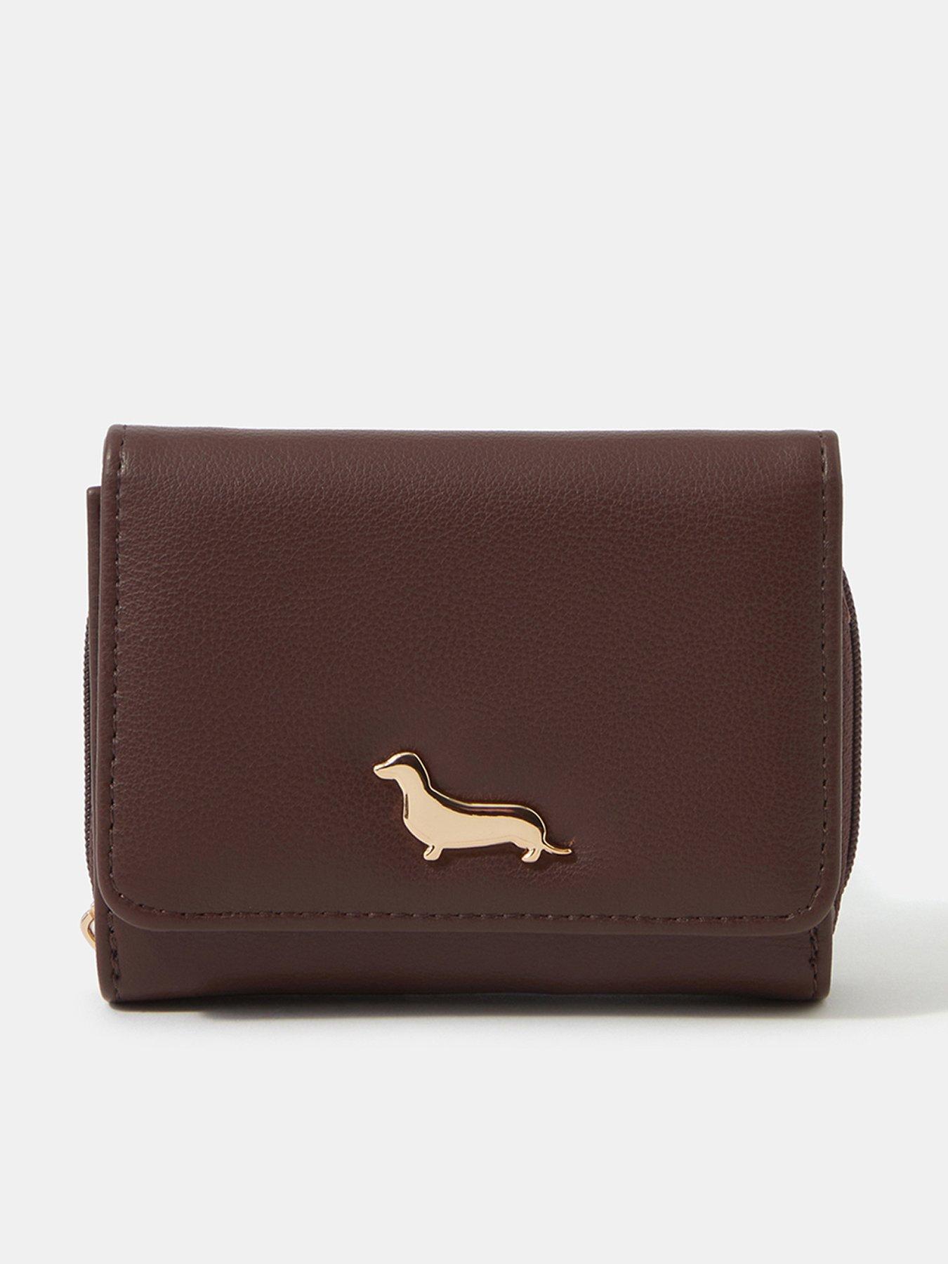 Accessorize Sausage Dog Purse - Brown