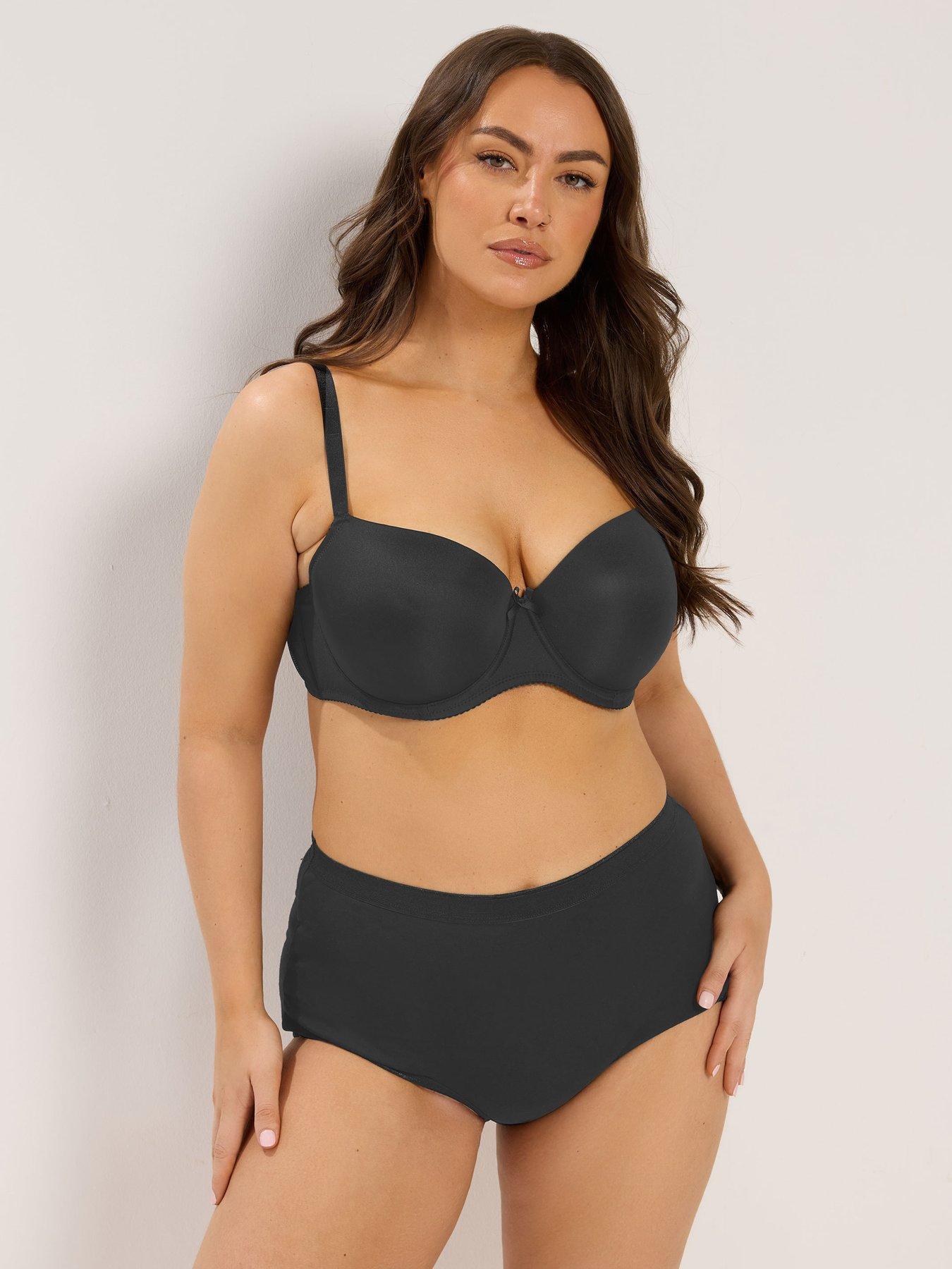 Image 3 of 4 of Yours Curve 2 Pack T-Shirt Bra - Black