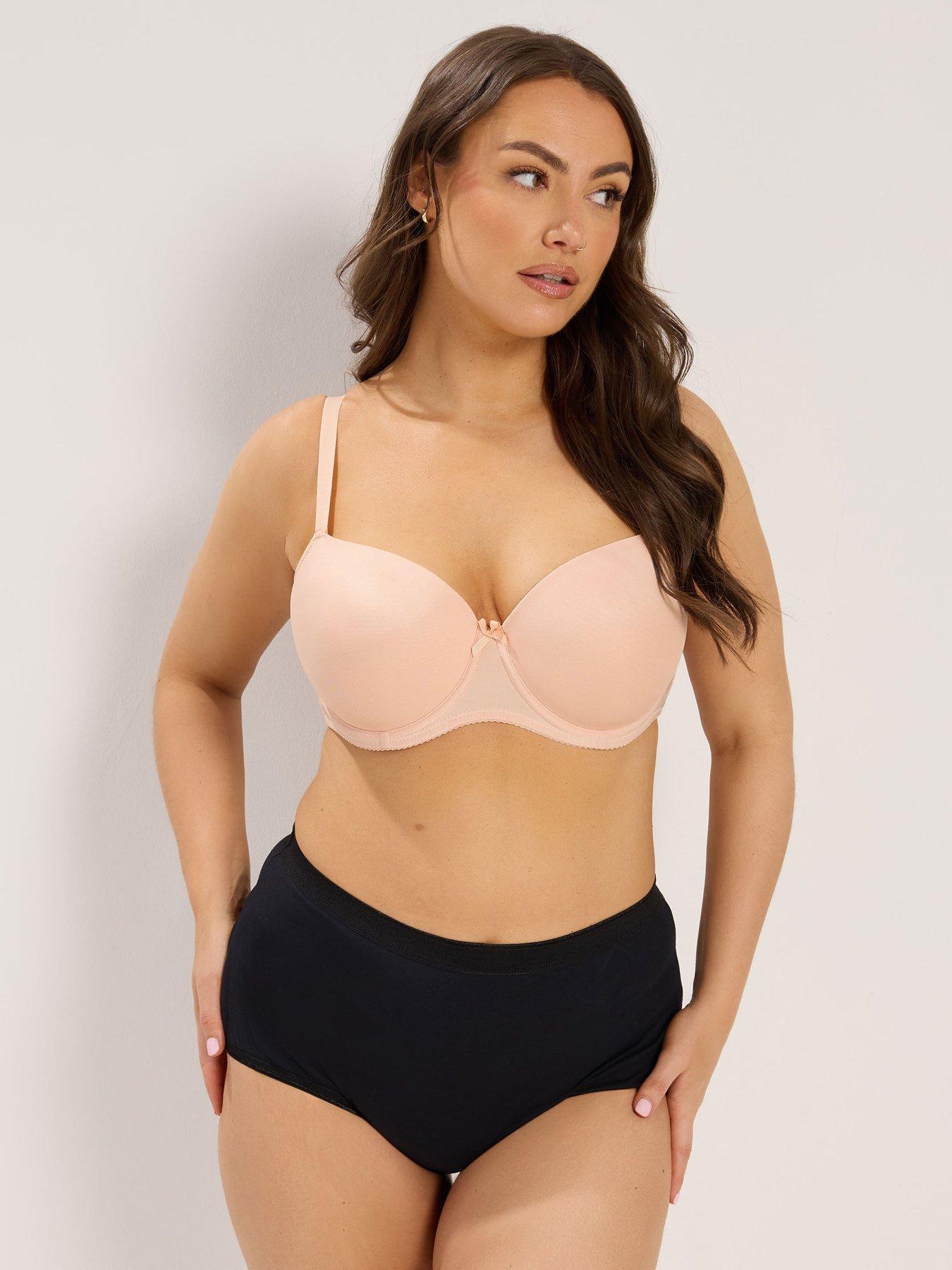 Image 4 of 4 of Yours Curve 2 Pack T-Shirt Bra - Black