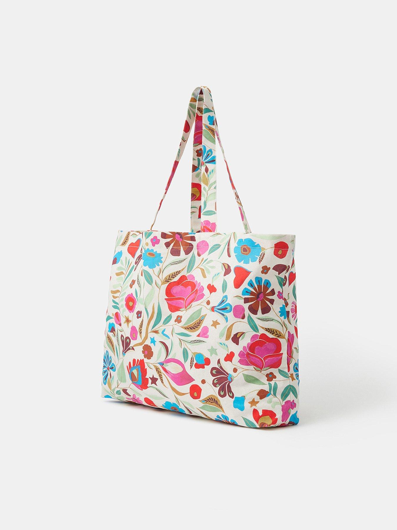 Image 3 of 5 of Accessorize Large Floral Print Shopper Tote Bag - Multi