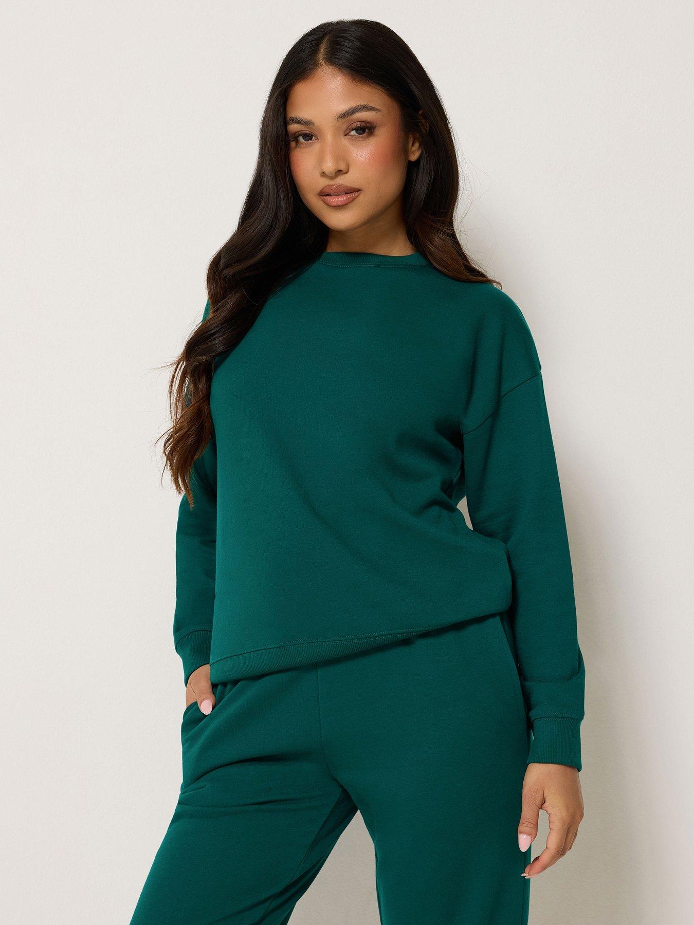 PixieGirl Petite Basic Sweatshirt - Green