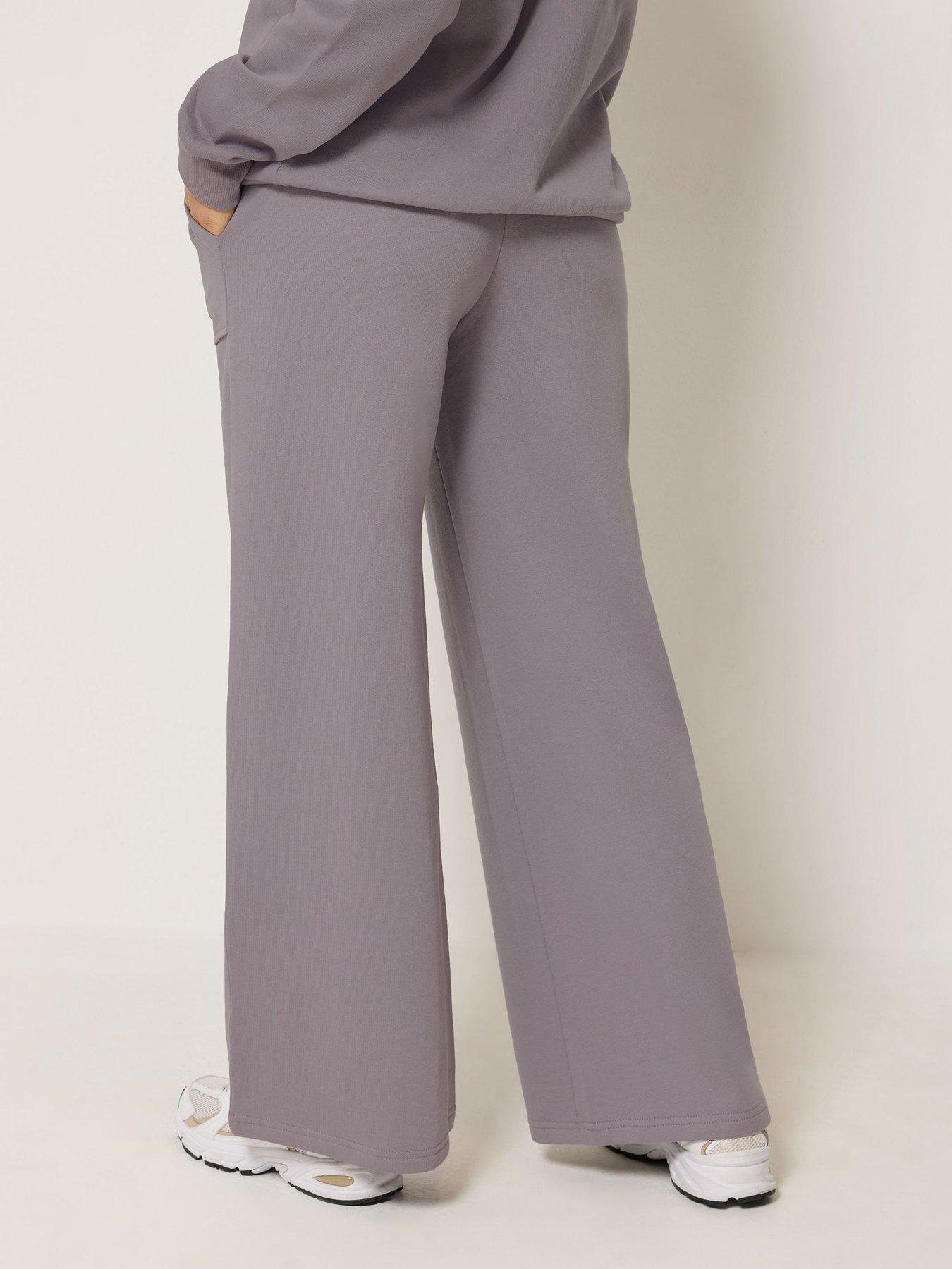 Image 2 of 4 of PixieGirl Petite Patch Pocket Wide Leg Jogger - Purple