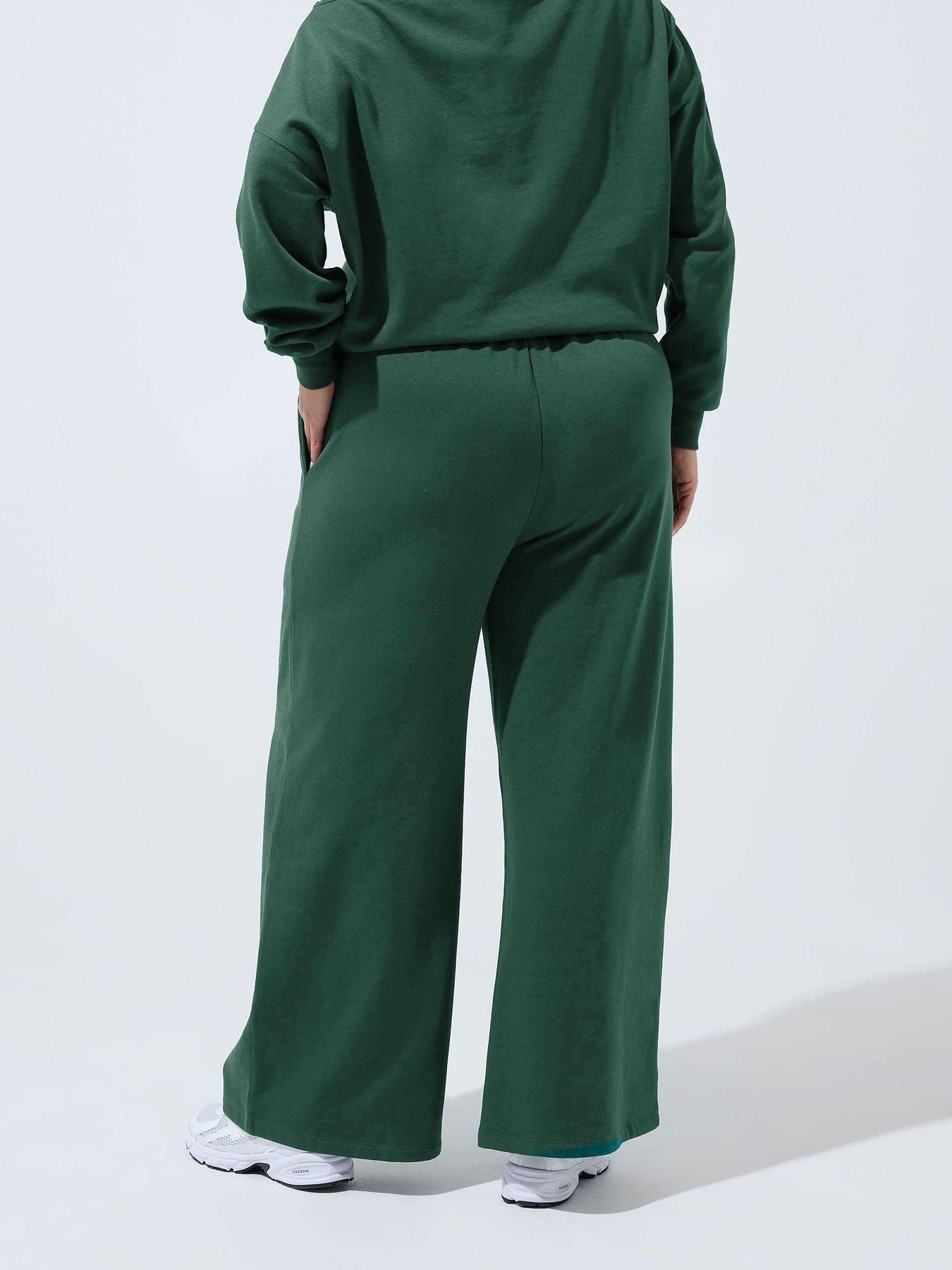 Image 2 of 4 of Yours Curve Forest Green Jogger