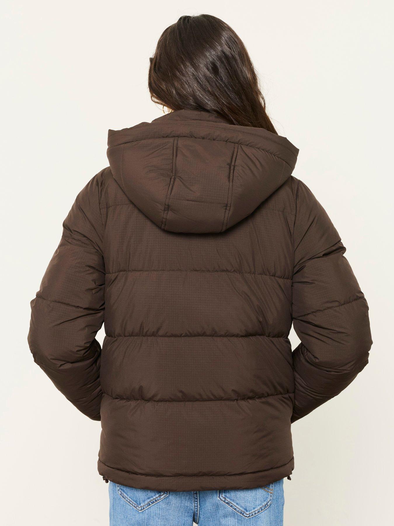 Image 2 of 6 of FatFace Short Puffer Chocola