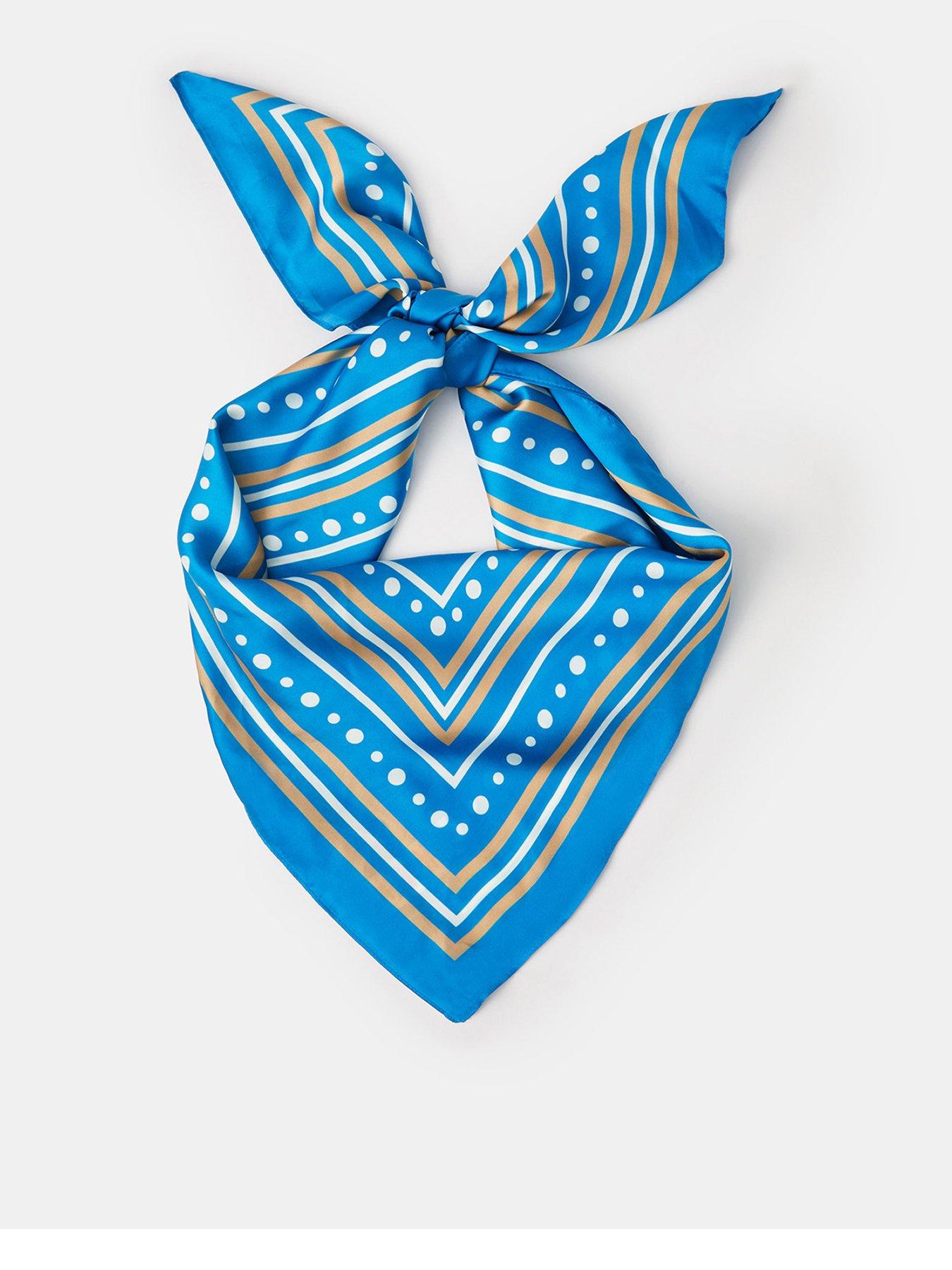 Accessorize Blueella Satin Square Scarf - Blue