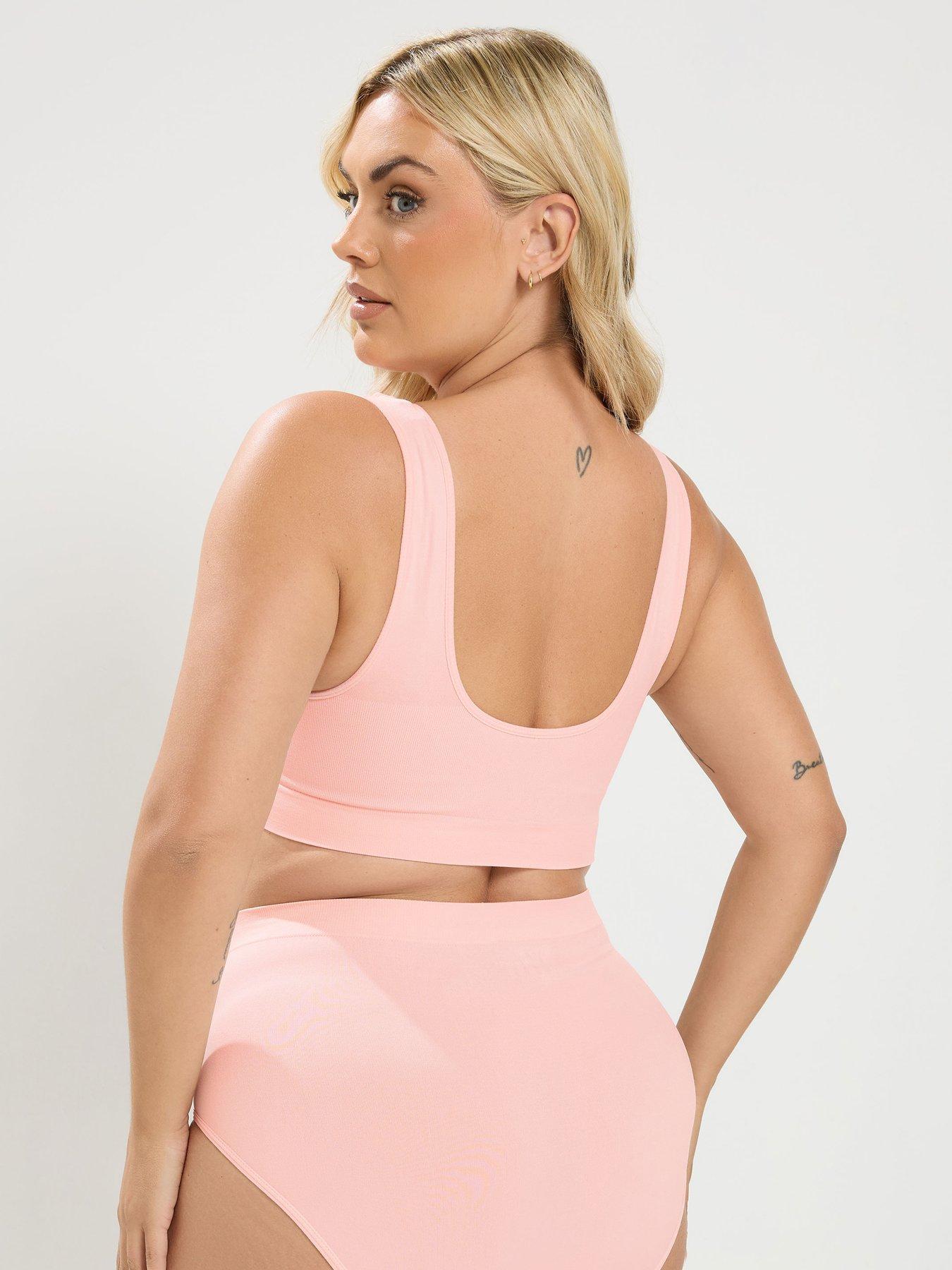 Image 2 of 4 of Yours Curve 2 Pack Seamless Padded Bralettes - Multi