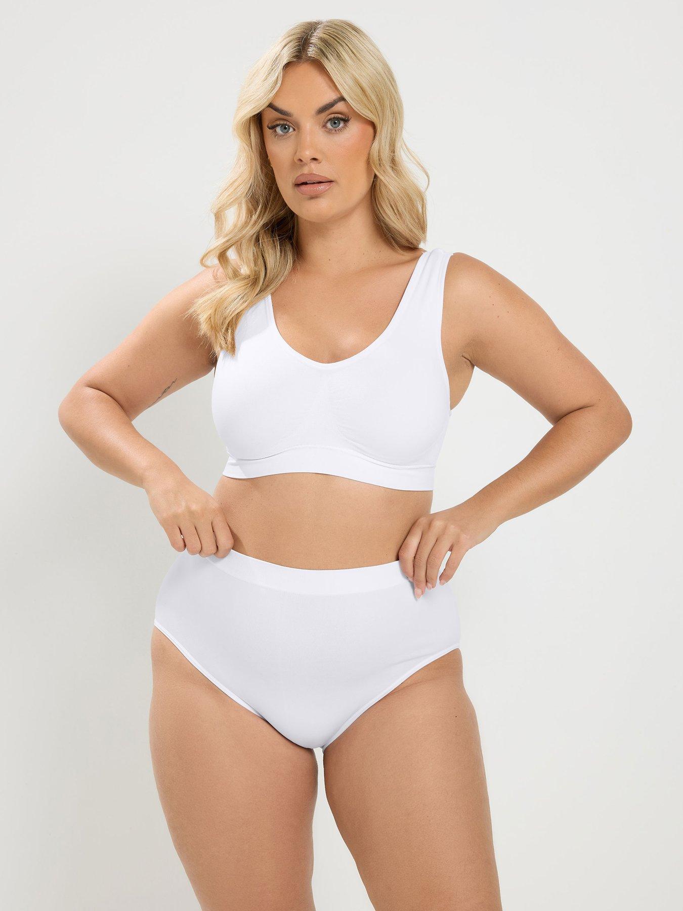 Image 4 of 4 of Yours Curve 2 Pack Seamless Padded Bralettes - Multi