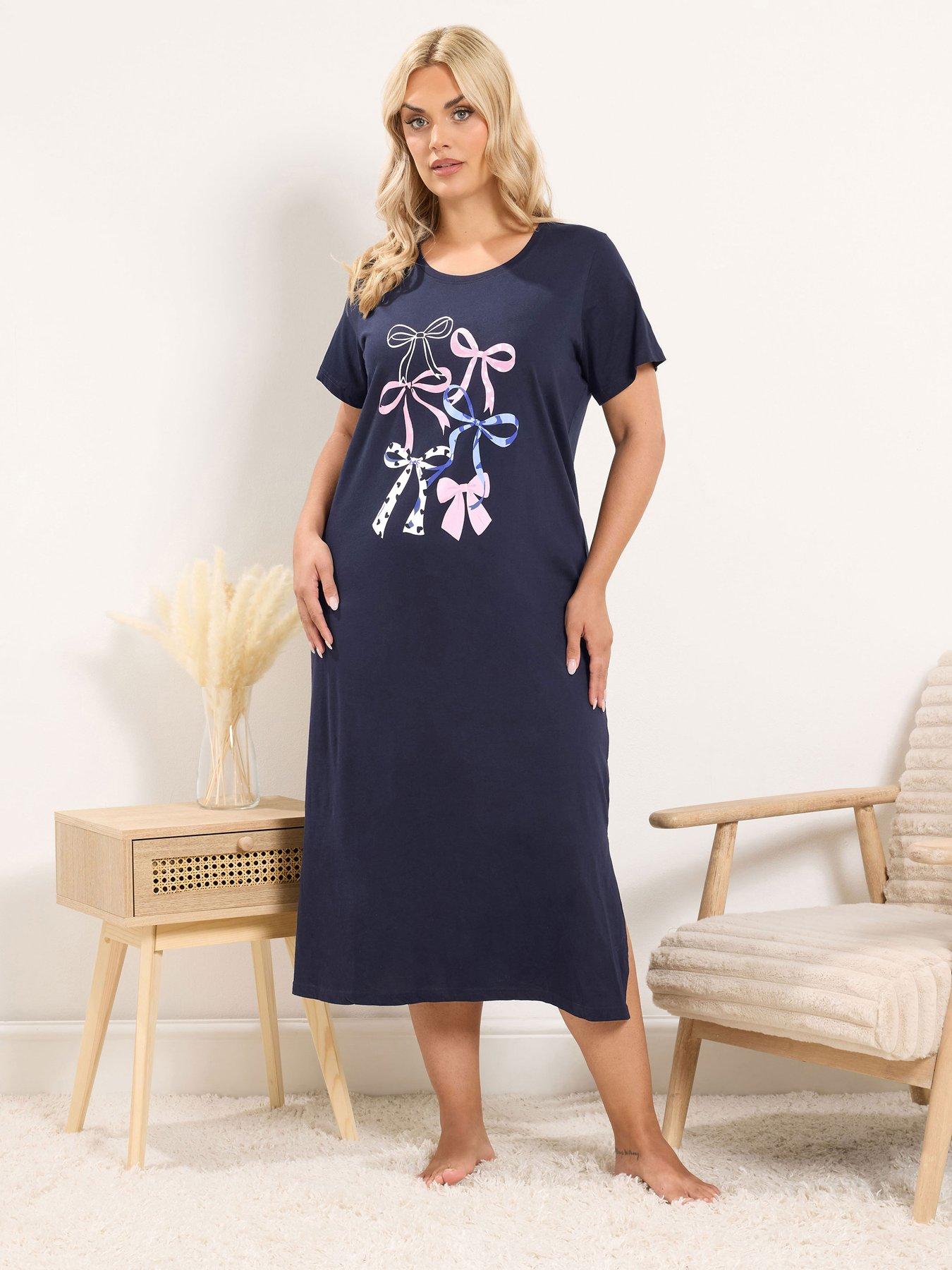 Yours Curve Multi Bows Midaxi Nightdress