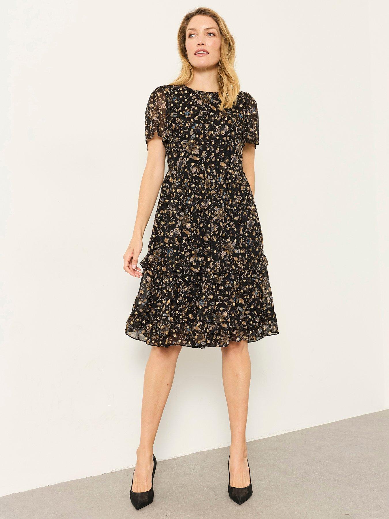 Image 1 of 7 of FatFace Daisy Printed Dress