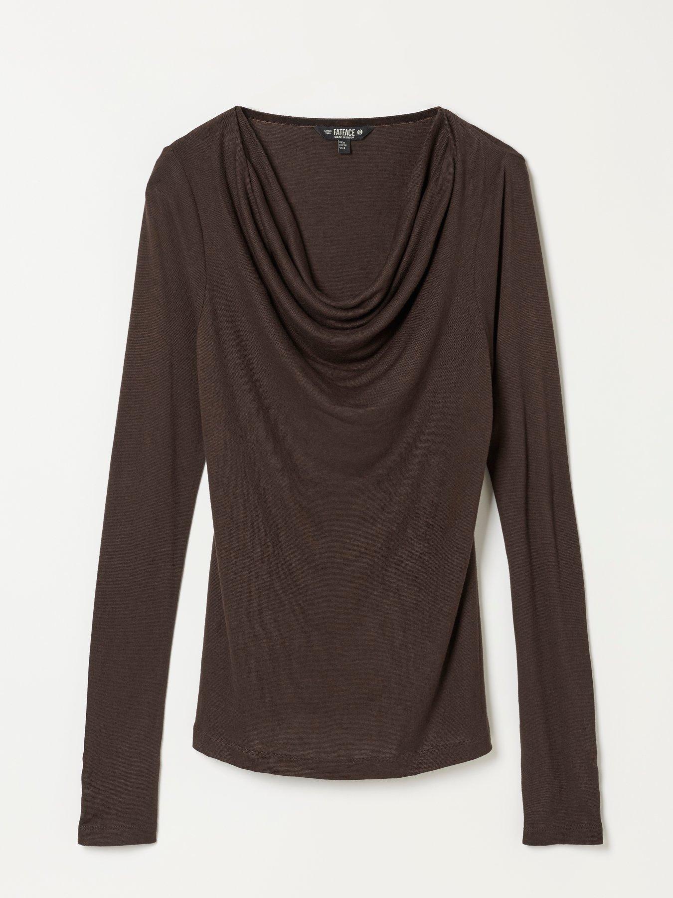 Image 6 of 6 of FatFace Lola Ls Cowl Top