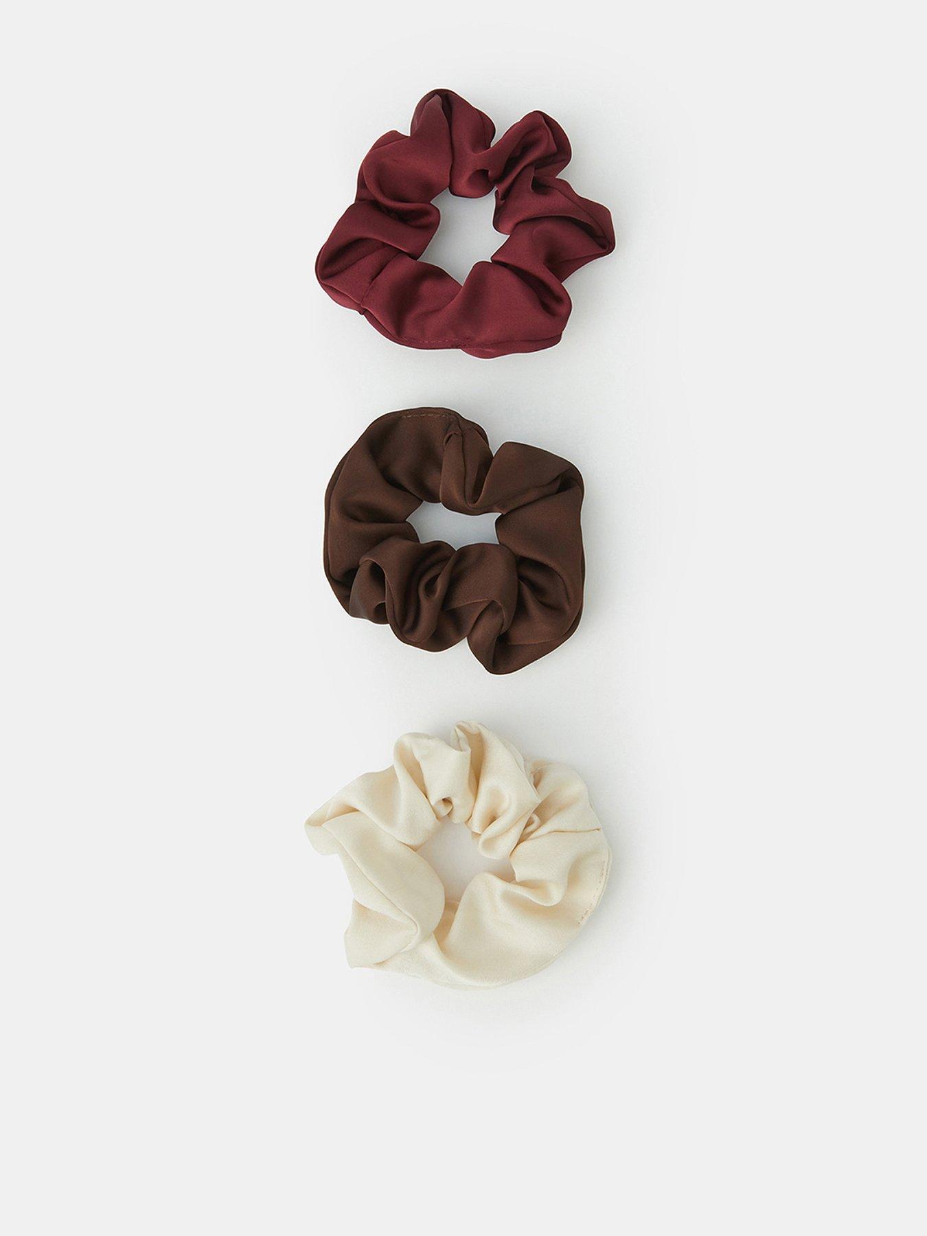 Image 1 of 2 of Accessorize Modern Scrunchie Set 3 Pack - Multi
